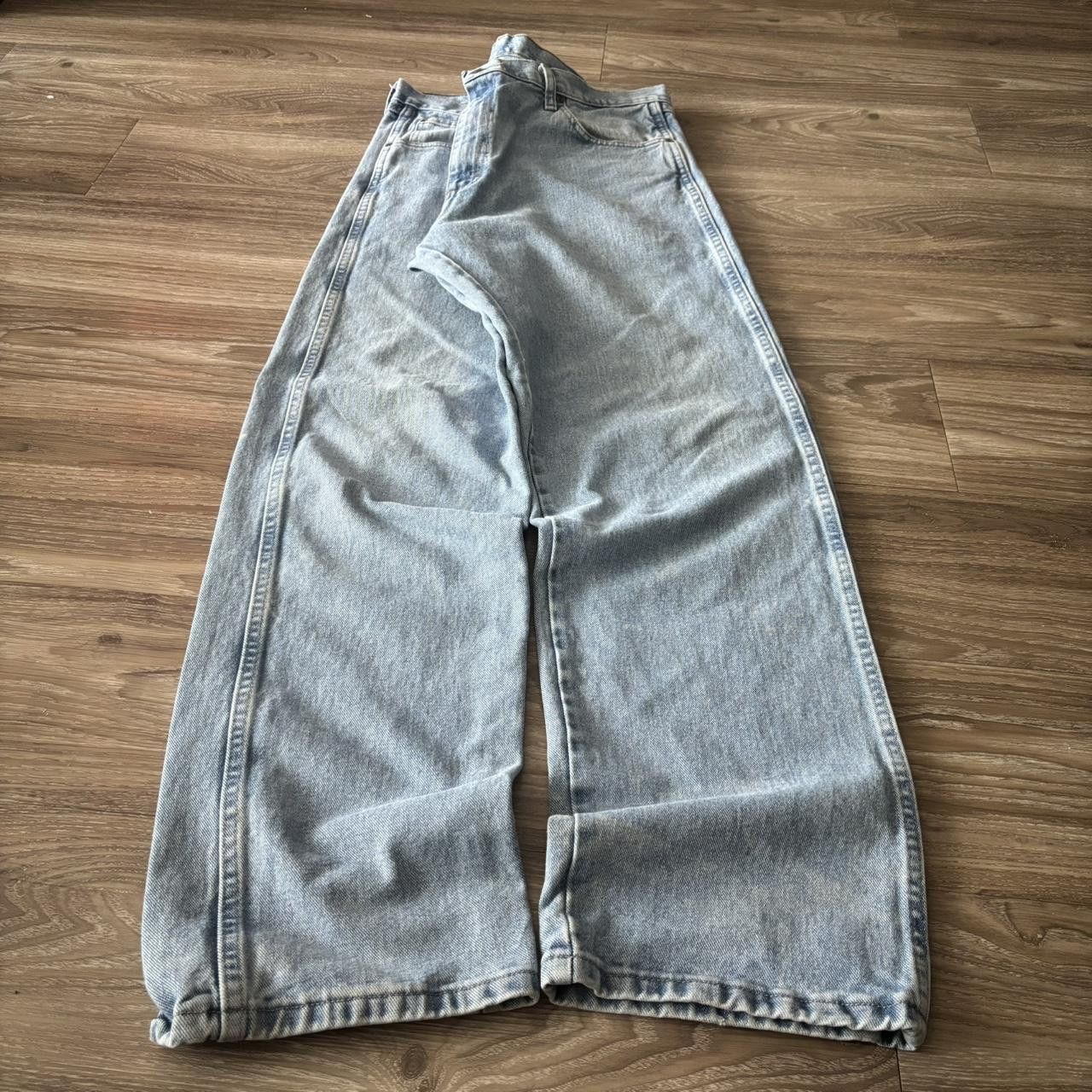 Vintage Crazy Vintage Y2K/2000s Baggy Light Wash Skater Denim Jeans! 38x34 Size US 38 / EU 54 - 3 Thumbnail