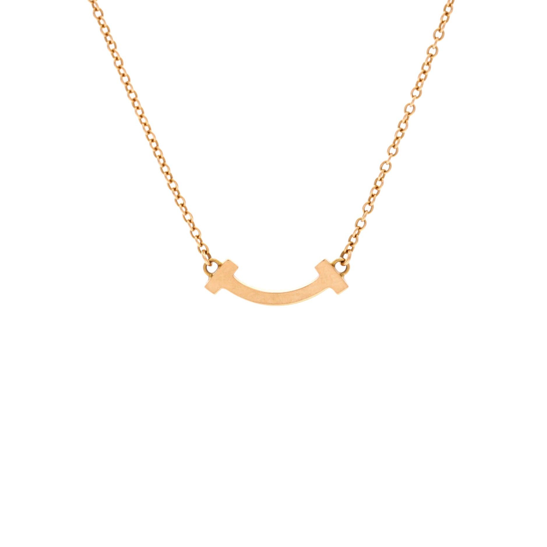 Tiffany & Co. T Smile Pendant Necklace Size ONE SIZE - 1 Thumbnail