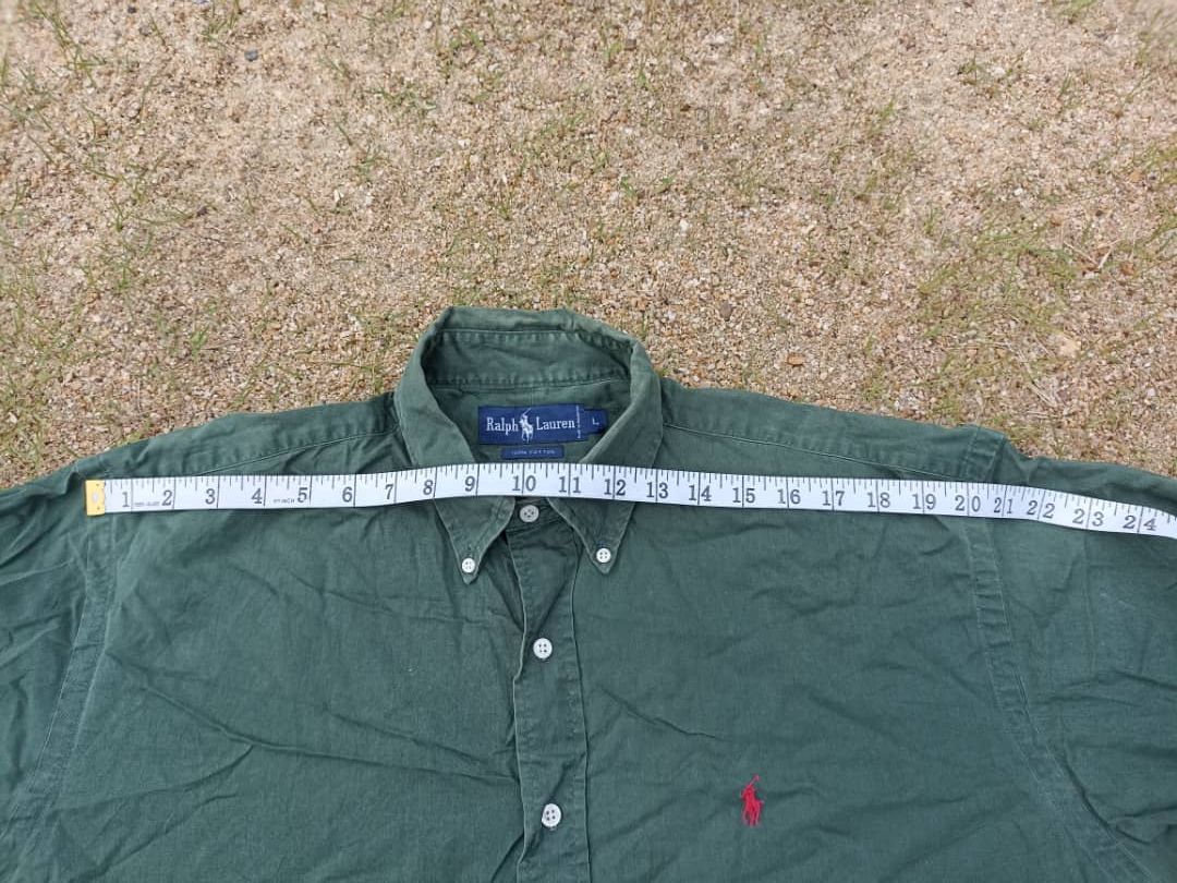 Flannel × Polo Ralph Lauren Polo Ralph Lauren green Faded Size US L / EU 52-54 / 3 - 13 Thumbnail