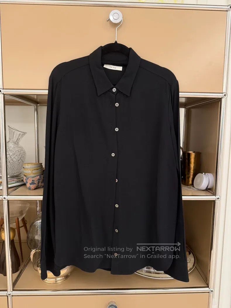 The Row The Row size 2 Black long-sleeved shirt Size M / US 6-8 / IT 42-44 - 1 Thumbnail