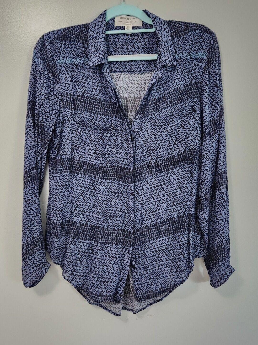 Designer Cloth And Stone Anthropoligie Shirt Small Button Down Size S / US 4 / IT 40 - 1 Thumbnail