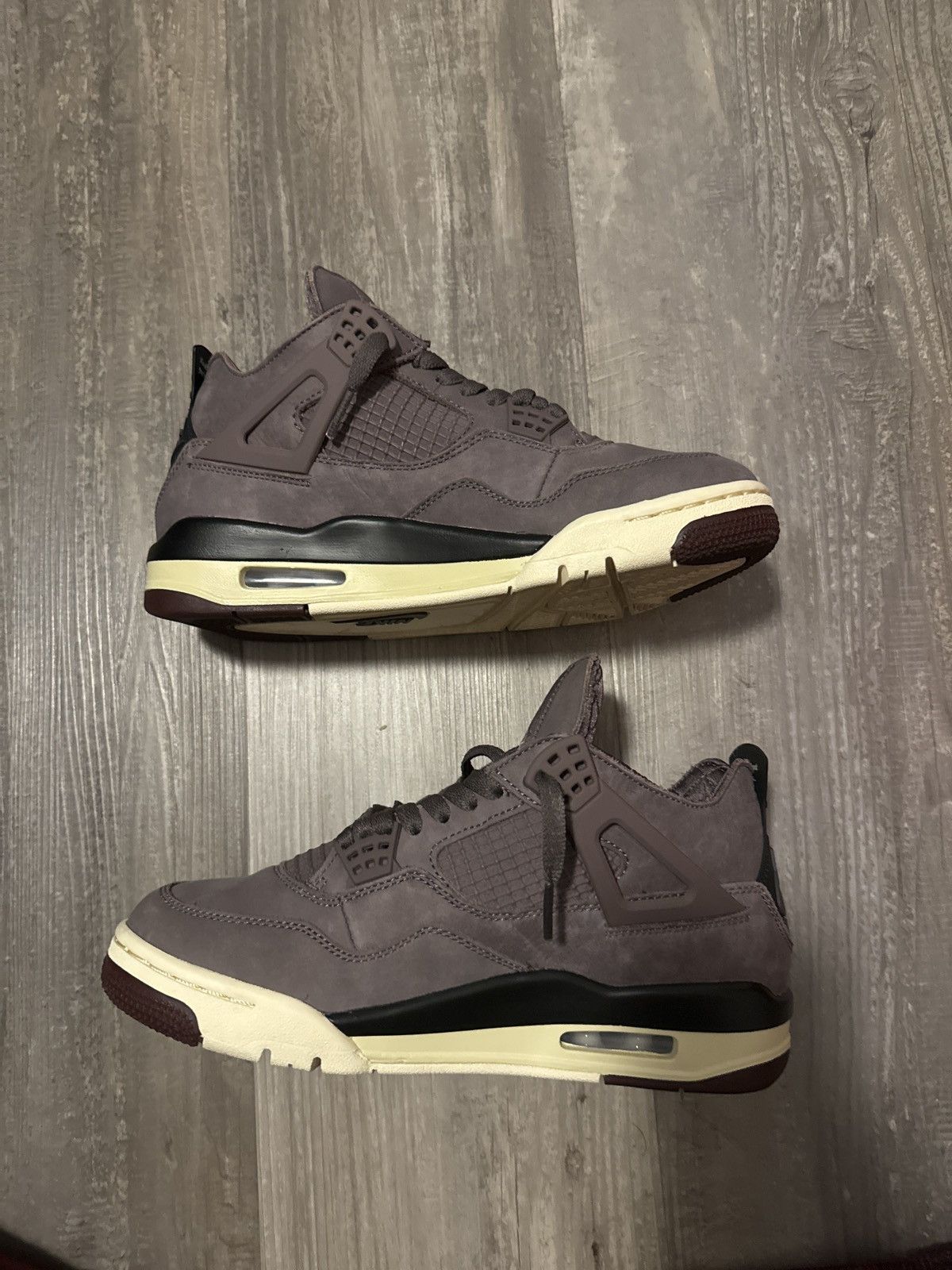 image of Air Jordan X A Ma Maniere 4 Retro Shoes in Brown, Men's (Size 7)