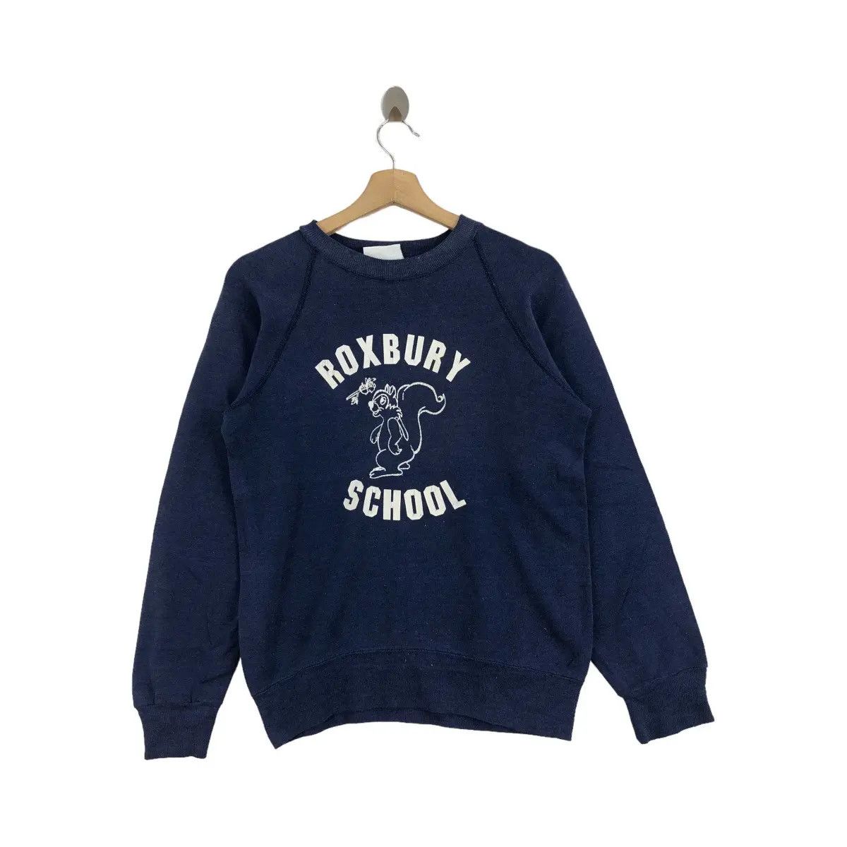 Vintage Vtg 90’ BASSET WALKER Roxbury School Sweatshirt Collegiate Size S / US 4 / IT 40 - 1 Thumbnail