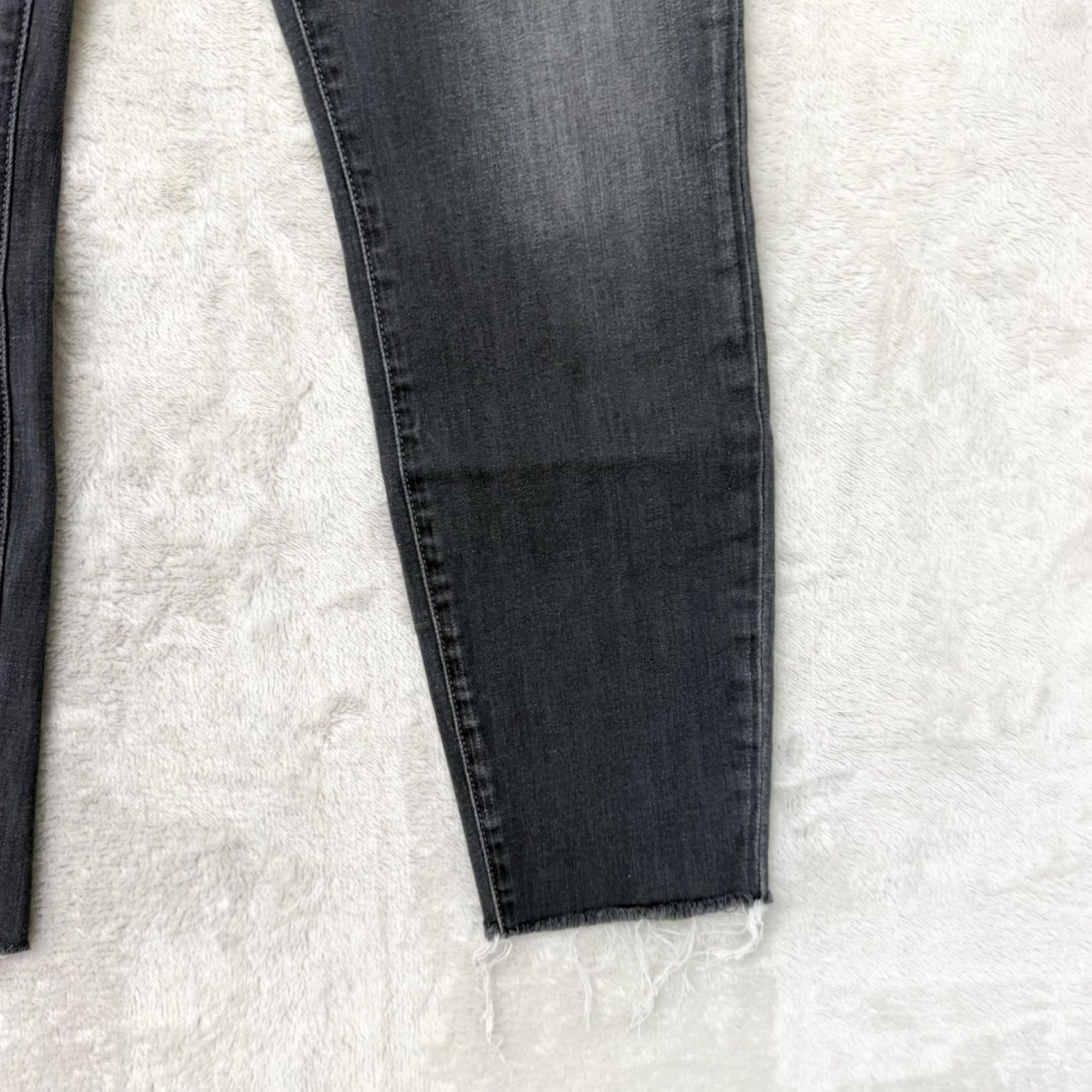 Frank & Eileen Frank & Eileen Sligo Jeans Womens 30 Gray Mid Rise Skinny Stretch Denim Raw Hem Pants Skinny Jeans 5-Pocket Womens Size 30" / US 8 / IT 44 - 4 Thumbnail