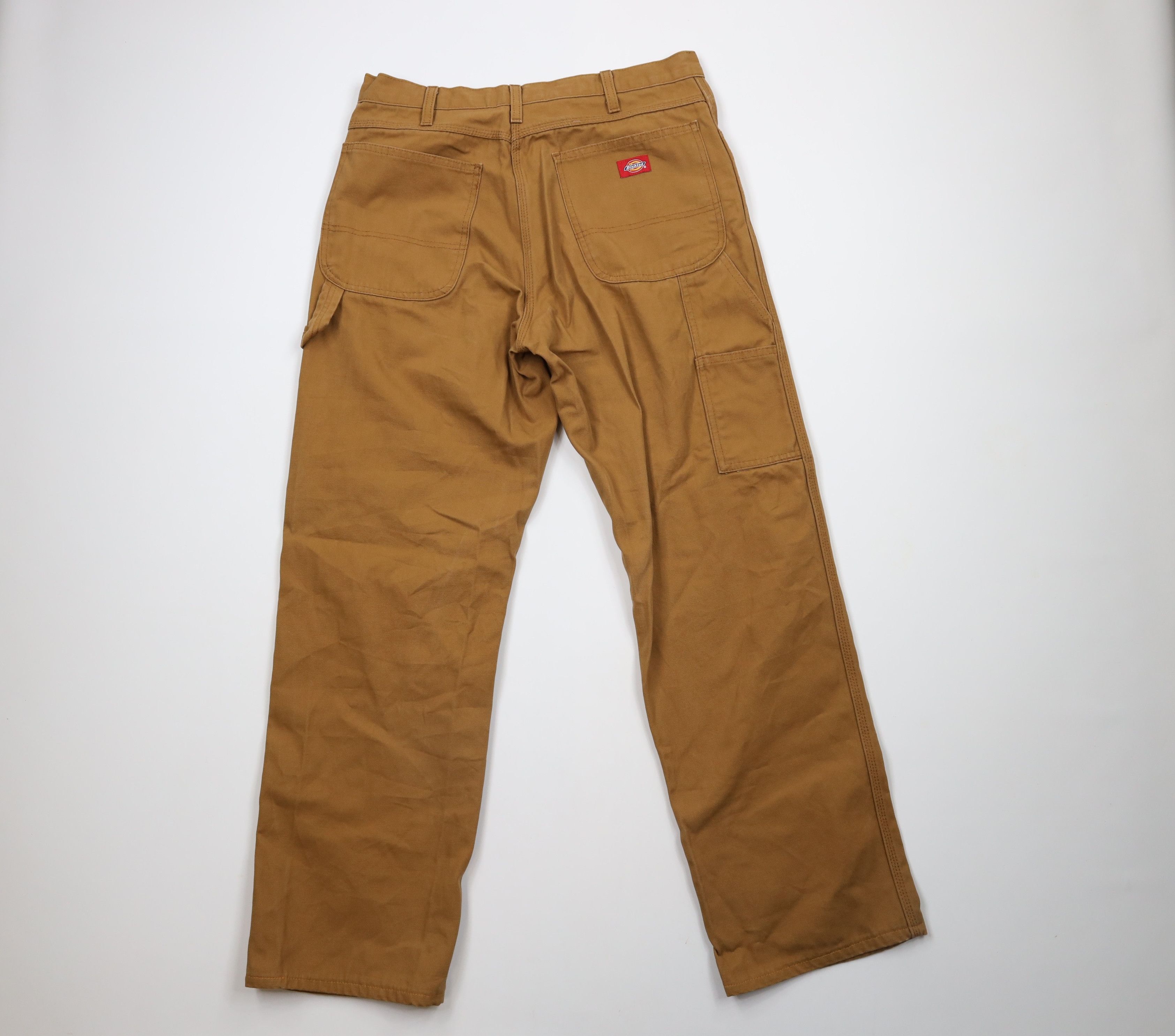 Dickies × Vintage Vintage Dickies Out Wide Leg Canvas Dungaree Pants Brown Size US 34 / EU 50 - 8 Thumbnail