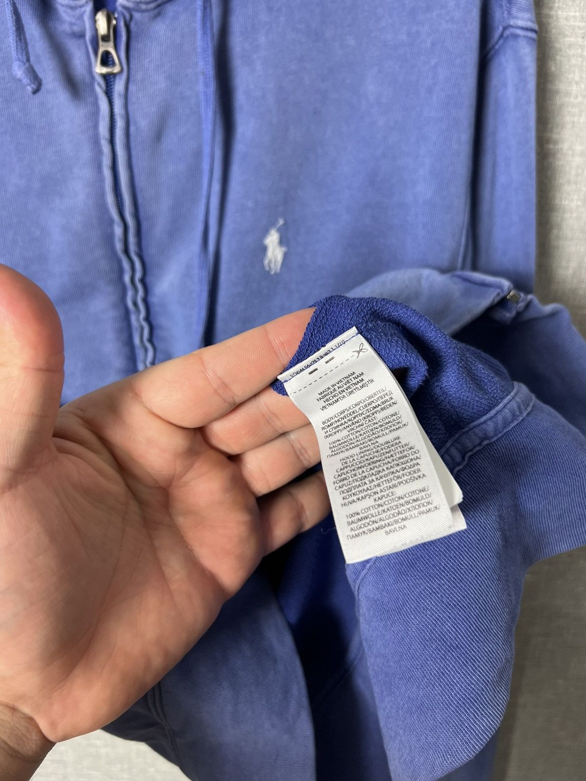 Polo Ralph Lauren Polo Ralph Lauren Washed Spa Terry Zip Up Hoodie Pony Logo Size US S / EU 44-46 / 1 - 19 Thumbnail