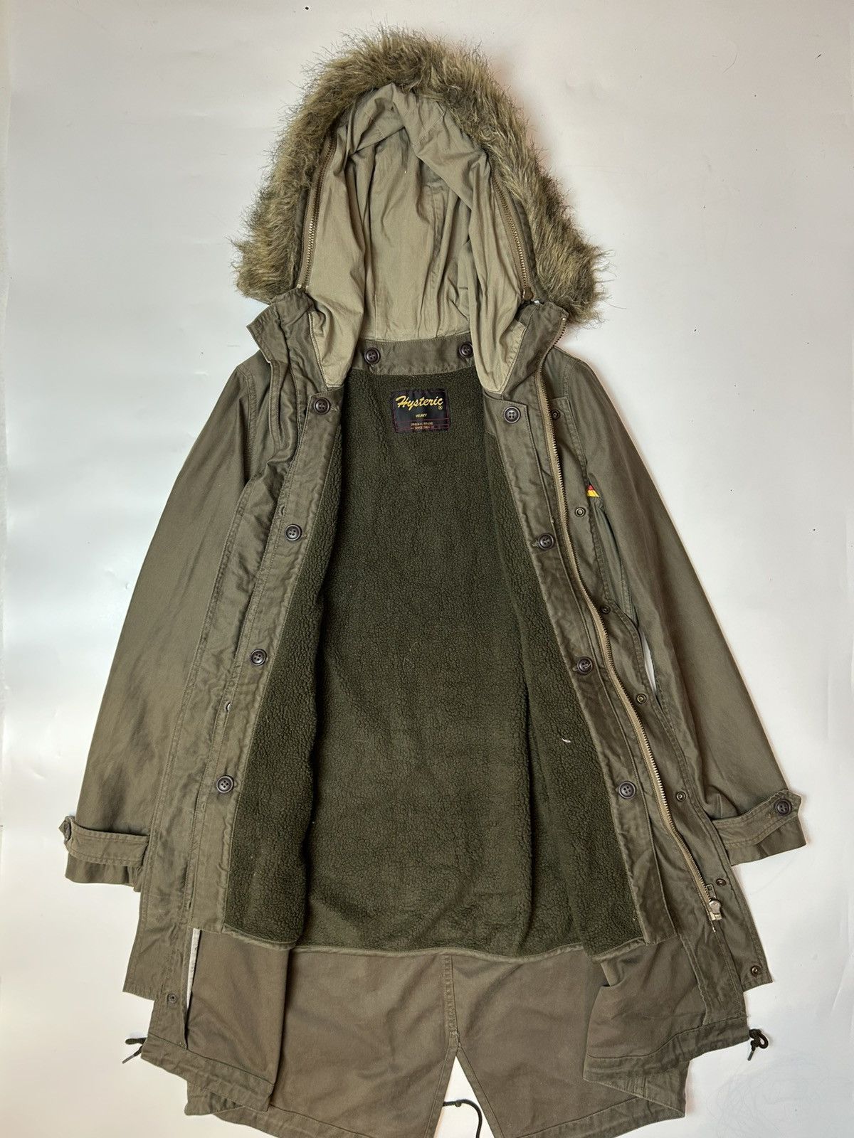 Hysteric Glamour HYSTERIC GLAMOUR FAUX DUR HOODIE PARKA JACKET Size US M / EU 48-50 / 2 - 1 Thumbnail