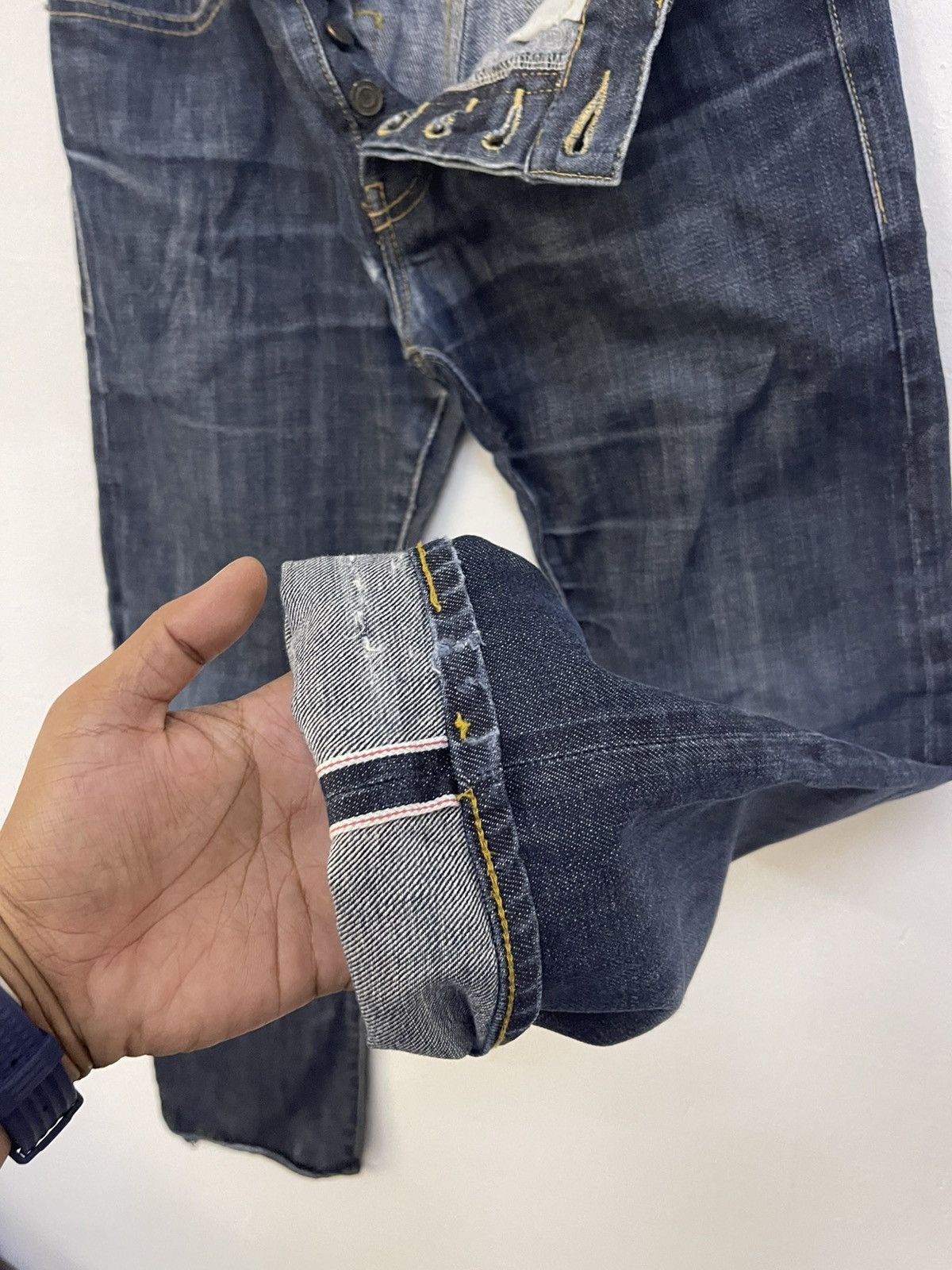 Saint Laurent Paris Saint Laurent D03 M/ST-LW indigo jeans Size US 30 / EU 46 - 7 Thumbnail