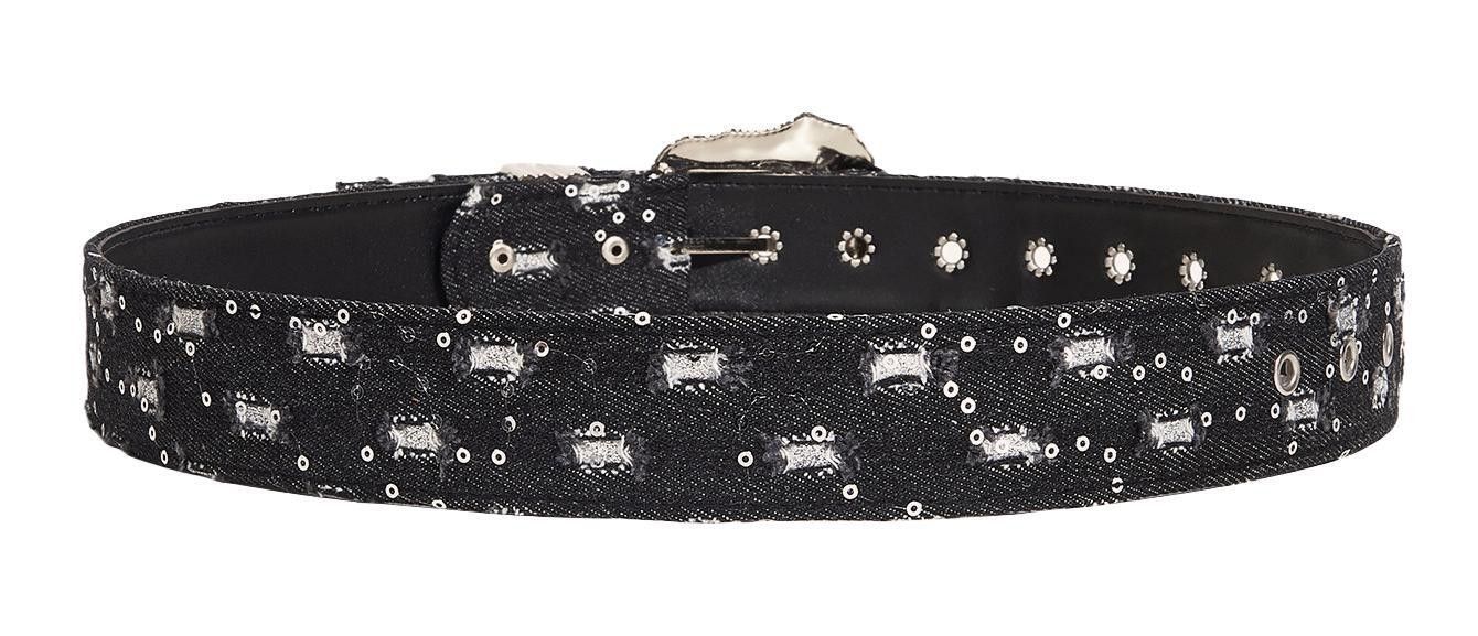 Japanese Brand Black denim belt Size ONE SIZE - 4 Thumbnail