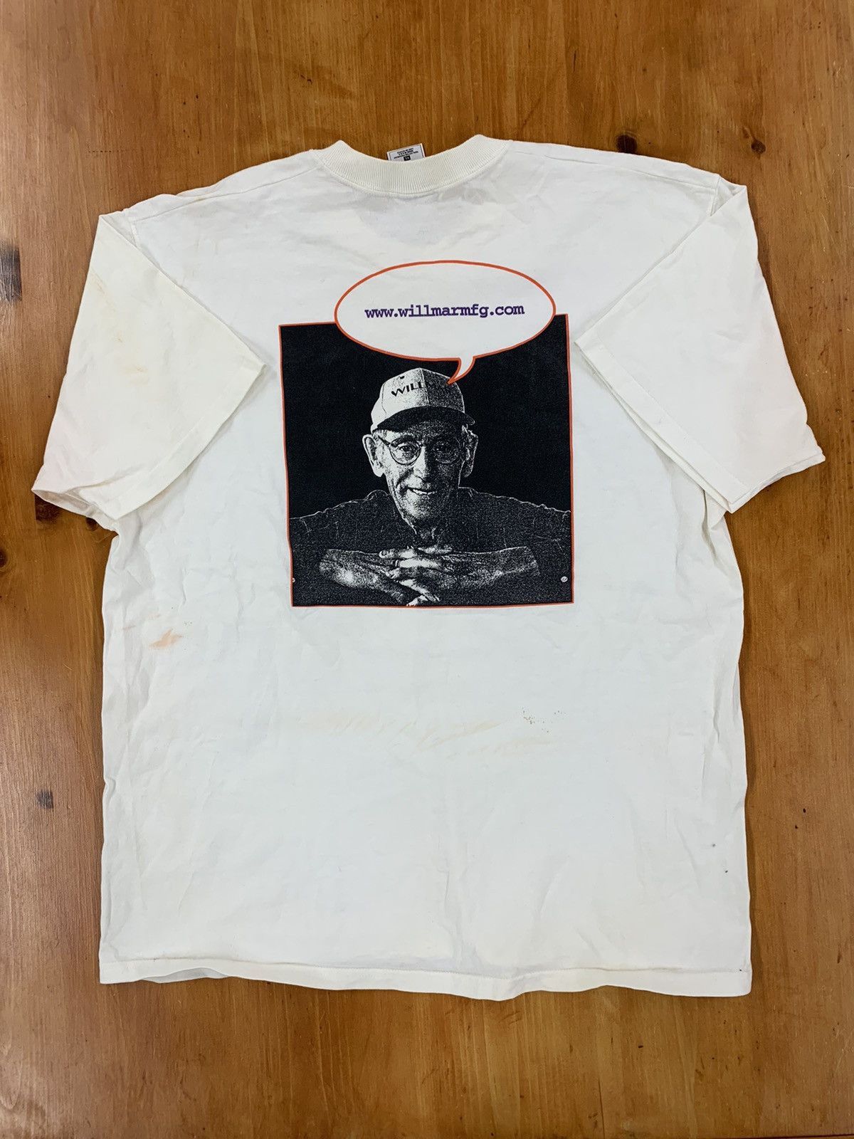 Vintage Vintage Willmar MFG.com Stained Tee Size US XL / EU 56 / 4 - 1 Thumbnail