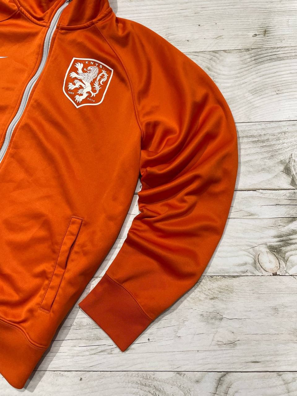 Nike NIKE HOLLAND NETHERLANDS 2014 2015 Track Soccer Jacket Size US L / EU 52-54 / 3 - 3 Thumbnail