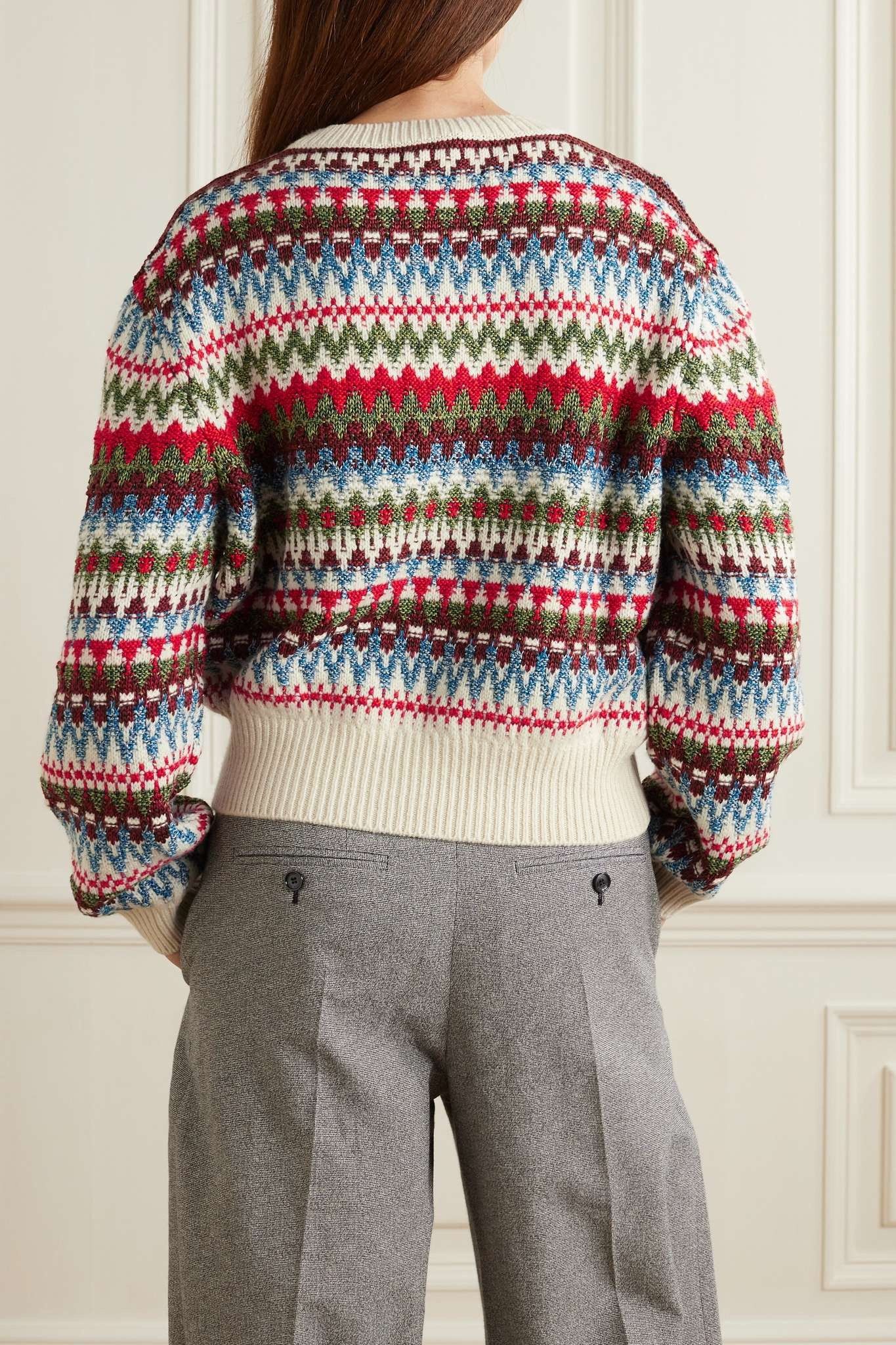 Loro Piana o1w1db10724 Trujillo Crew Neck Sweater in Multicolor Size XL / US 12-14 / IT 48-50 - 3 Thumbnail