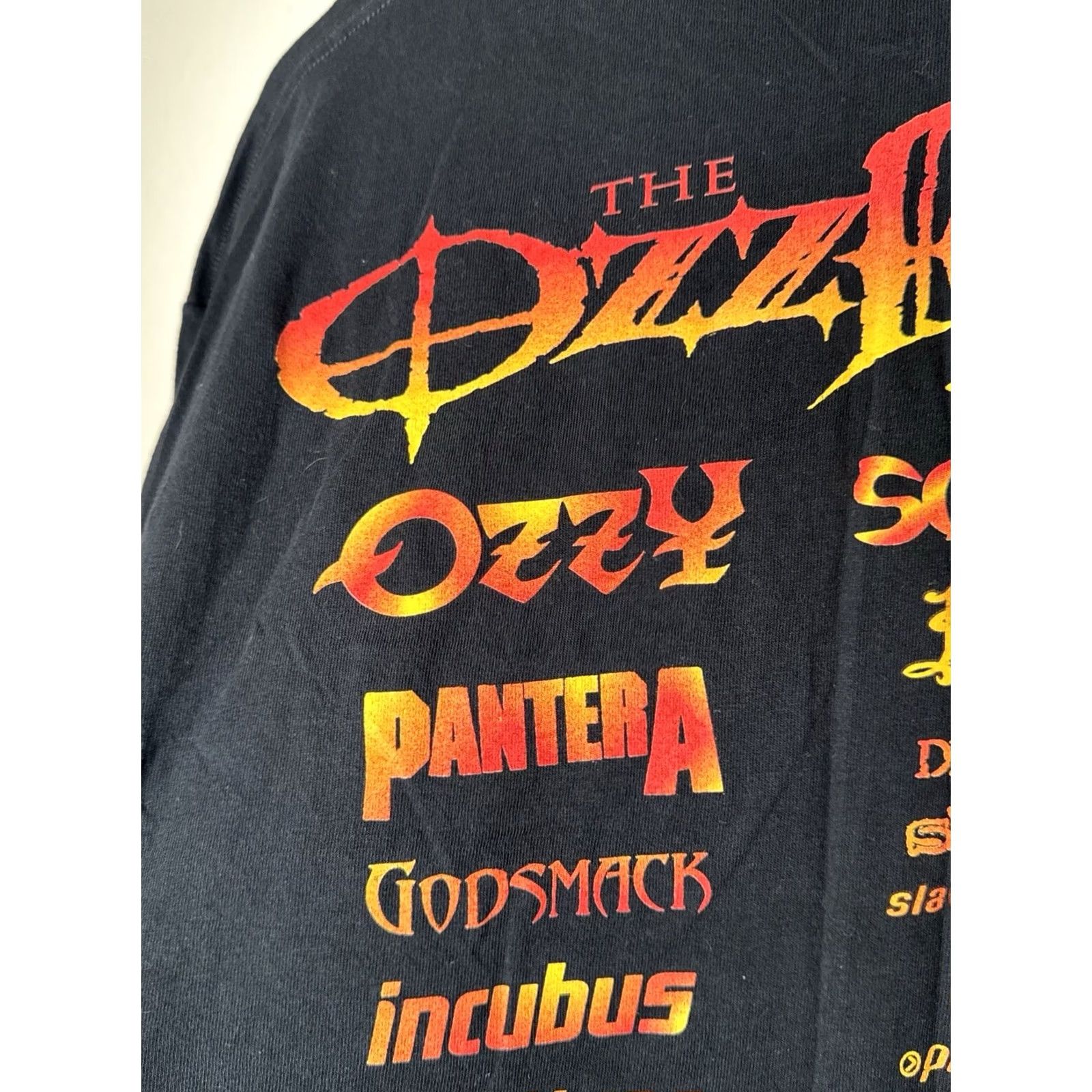 Vintage VINTAGE Ozzfest Tour T Shirt XL Black Cotton Band Rock Logo 2000s Mens Shirt Label All Sport Decade 2000s Acclaim Size US XL / EU 56 / 4 - 7 Thumbnail