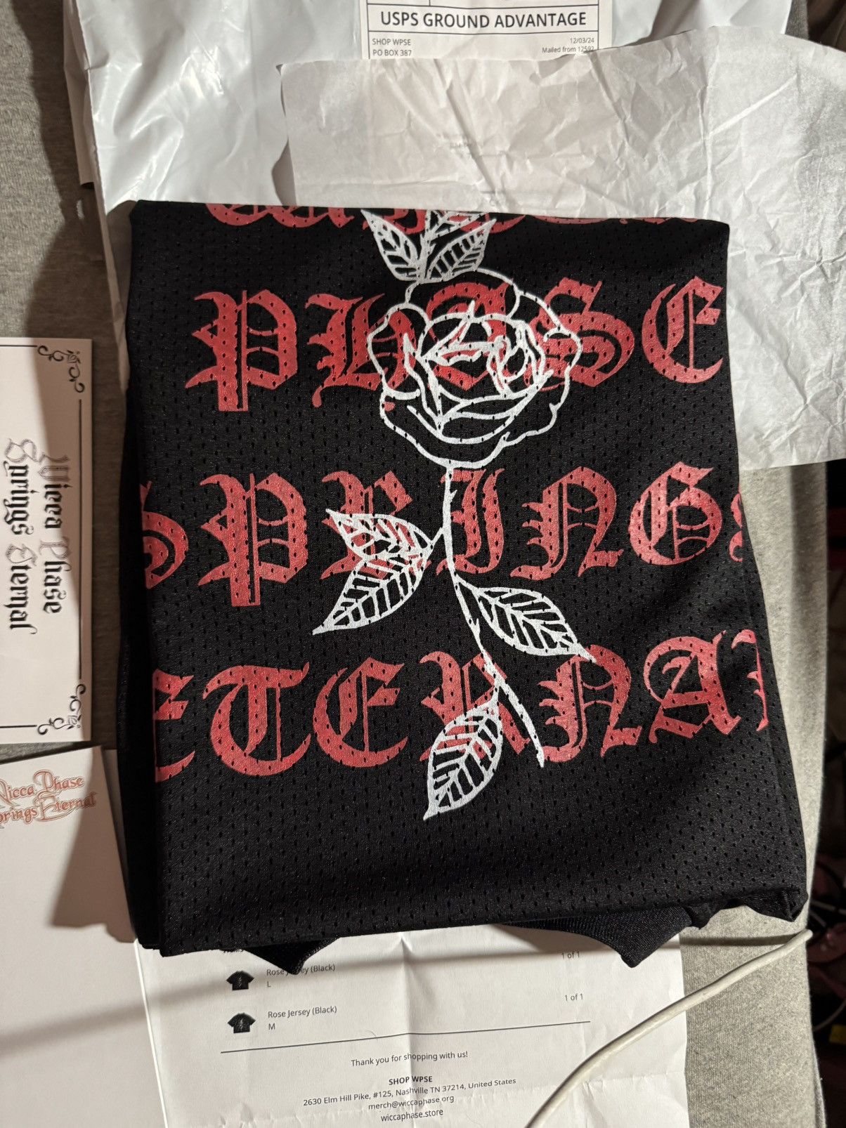 GOTHBOICLIQUE 🥀 gothboiclique x wicca phase x copes rose hockey jersey Size US M / EU 48-50 / 2 - 2 Thumbnail