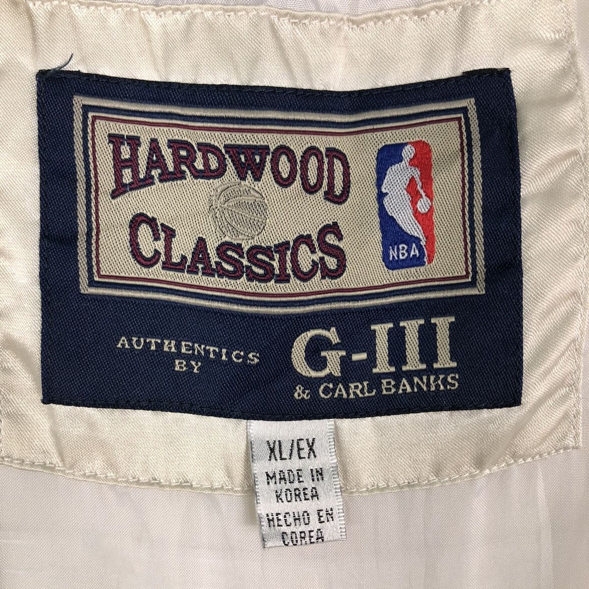 NBA 🔥VINTAGE BOMBER JACKET LAKERS SPELL OUT HARDWOOD CLASSIC Size US XL / EU 56 / 4 - 18 Thumbnail