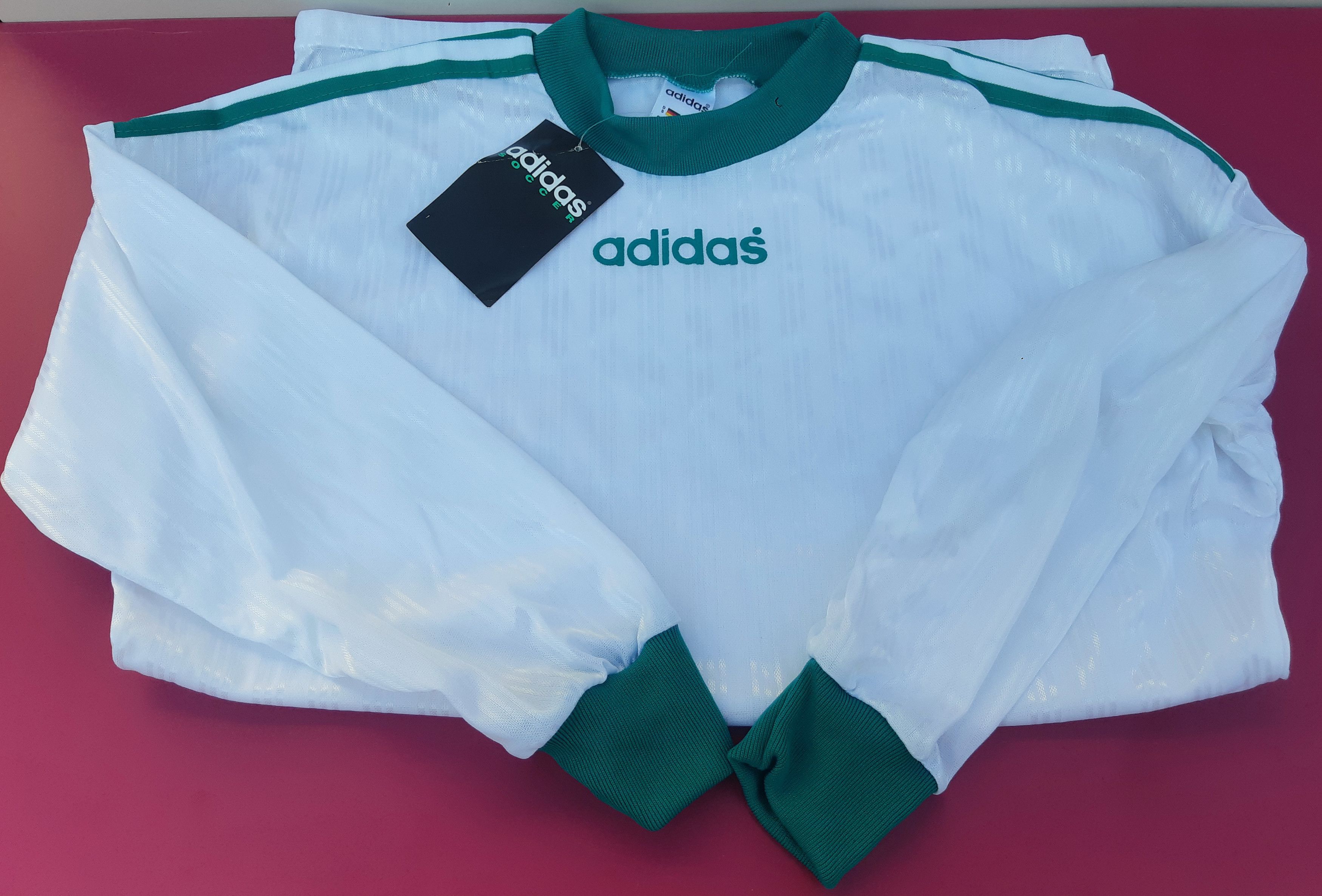 Adidas Vintage 90s ADIDAS Soccer Jersey made in England size S NWT Size US S / EU 44-46 / 1 - 4 Thumbnail