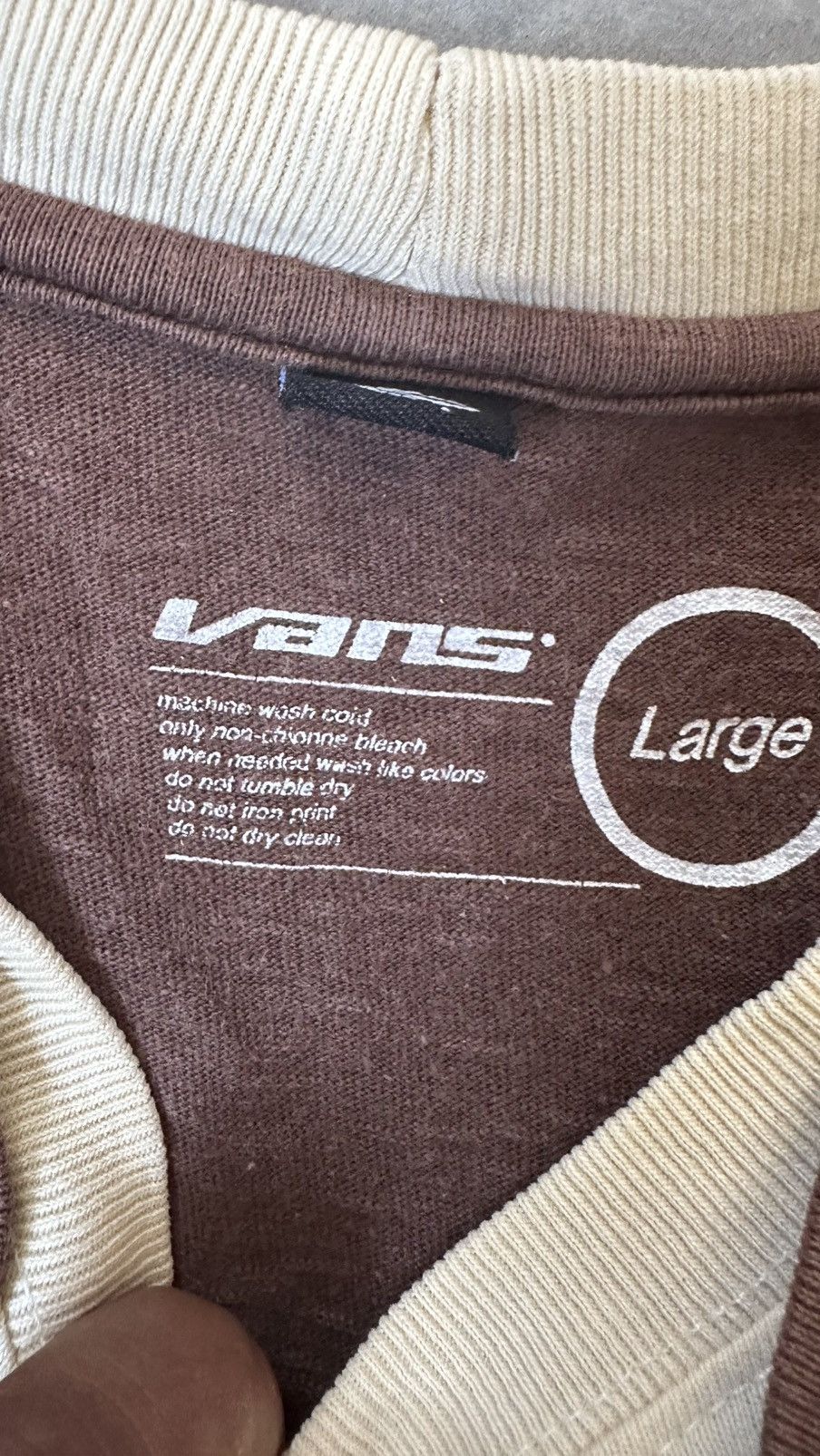 Vans VINTAGE VANS SKATEROOTS DOUBLE LAYER TEE Size US M / EU 48-50 / 2 - 5 Thumbnail