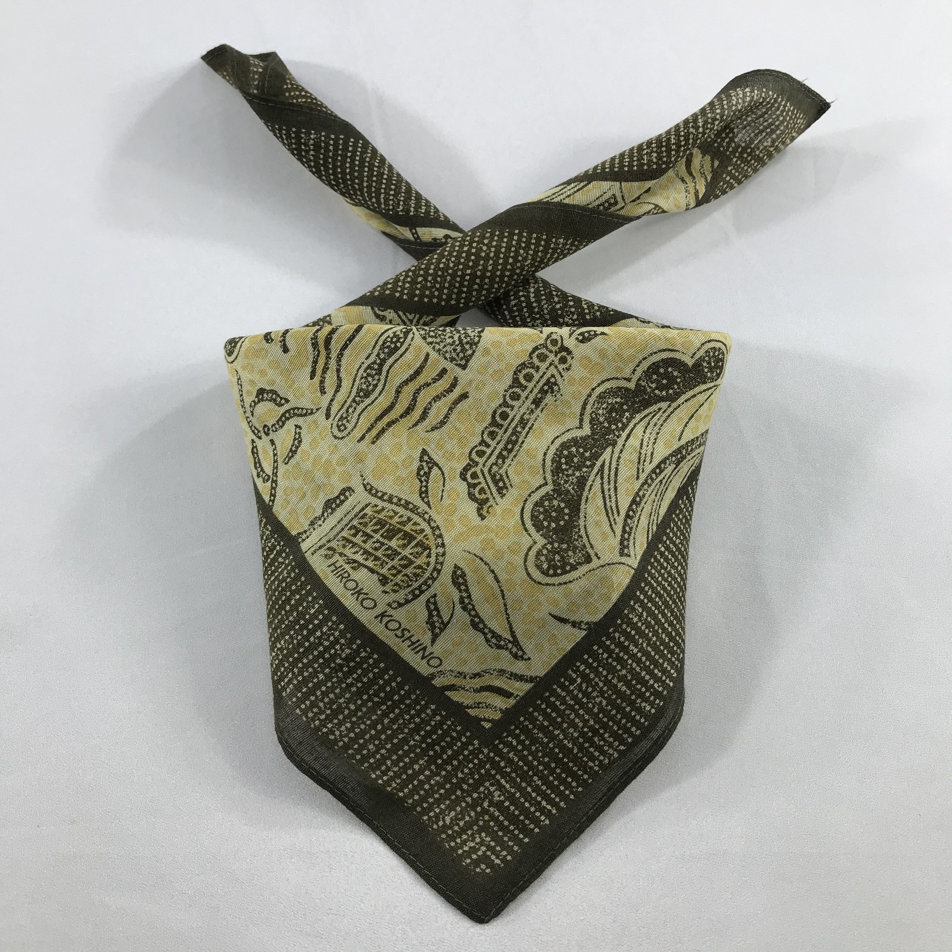 Hiroko Koshino Homme × Vintage Hiroko Koshino Bandana / Handkerchief / Neckerchief -S2572 Size ONE SIZE - 3 Thumbnail