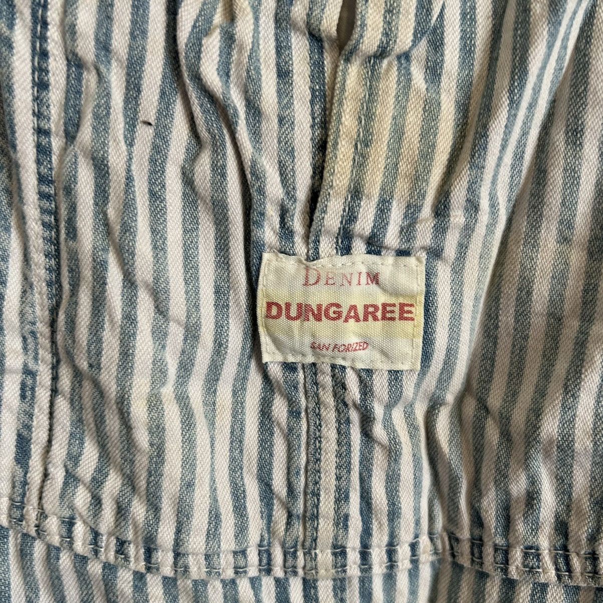 Vintage Vintage Denim & Dungaree Biker Stripe Overall Size US 36 / EU 52 - 5 Thumbnail