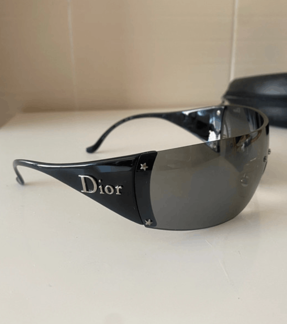 Dior DIOR Sunglasses Ski Wrap Shield Mask Bike Galliano Era Size ONE SIZE - 2 Thumbnail