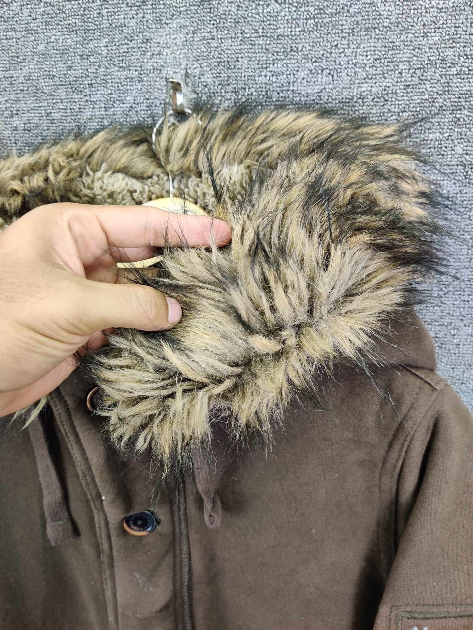 Abercrombie & Fitch Vintage Abercrombie & Fitch Shearling Fur Hoodie Jacket Size US XL / EU 56 / 4 - 9 Thumbnail