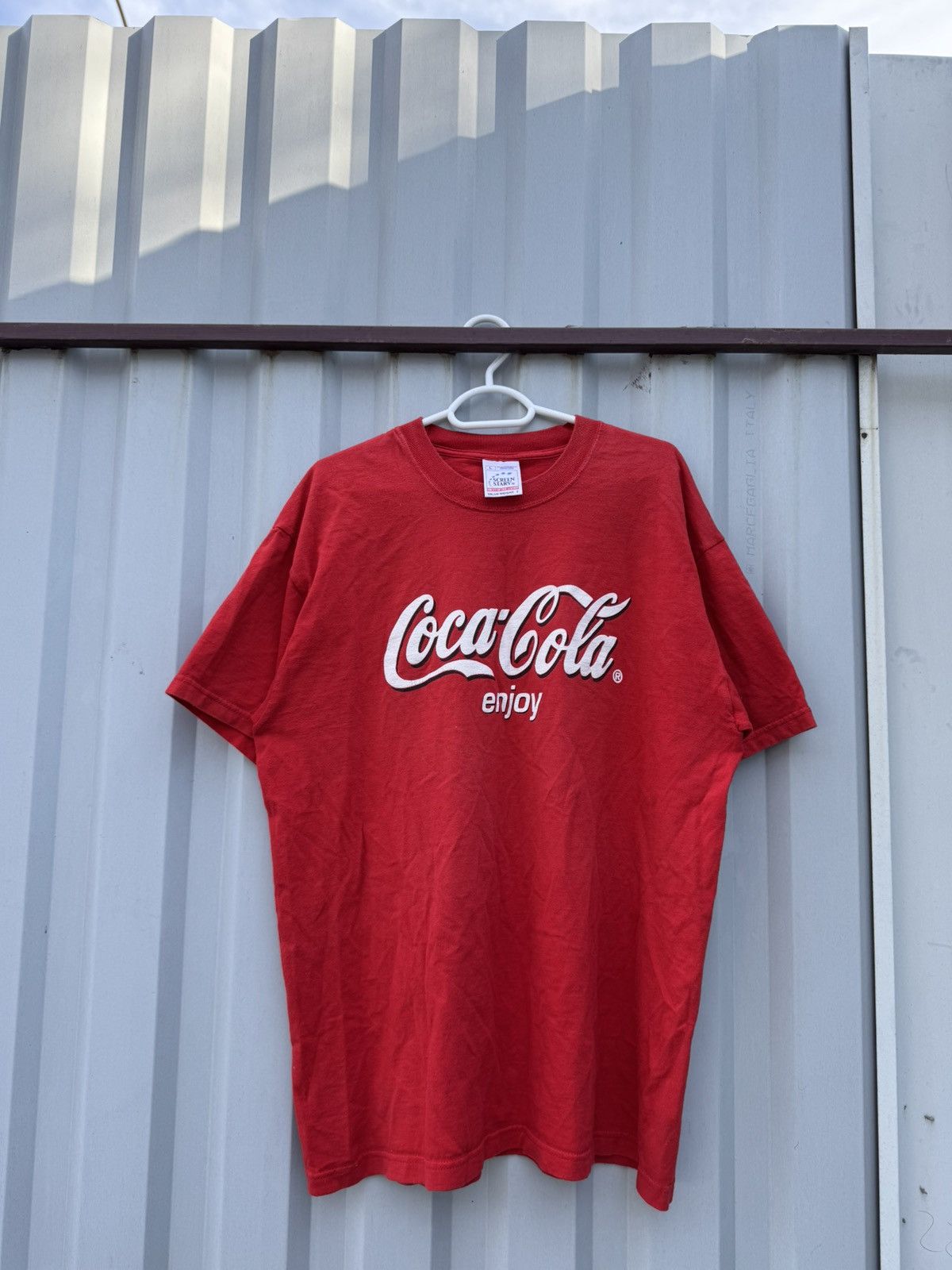 Coca Cola × Vintage 🥤Coca-Cola ScreenStars T-Shirt Size US L / EU 52-54 / 3 - 1 Thumbnail