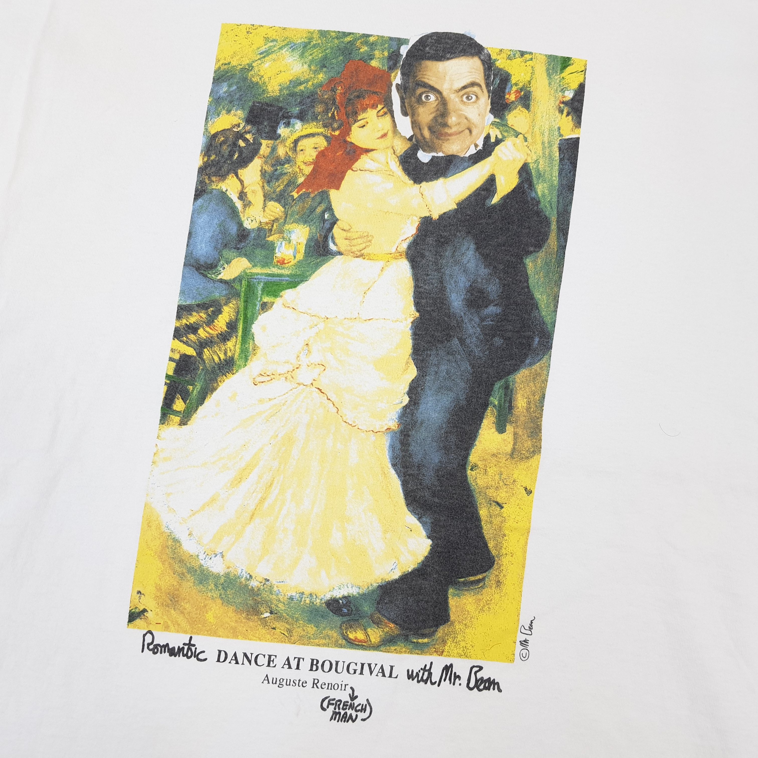 Vintage Vintage Auguste Renoir Exhibition Art Mr.Bean Parody Tshirt Size US XL / EU 56 / 4 - 2 Thumbnail