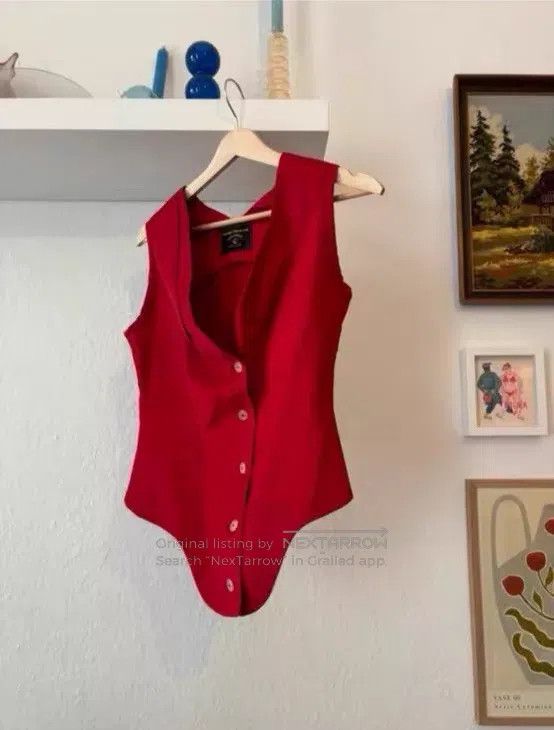 Vivienne Westwood Vivienne Westwood Anglomania 2010s Made in Italy Red Struc Size XS / US 0-2 / IT 36-38 - 1 Thumbnail
