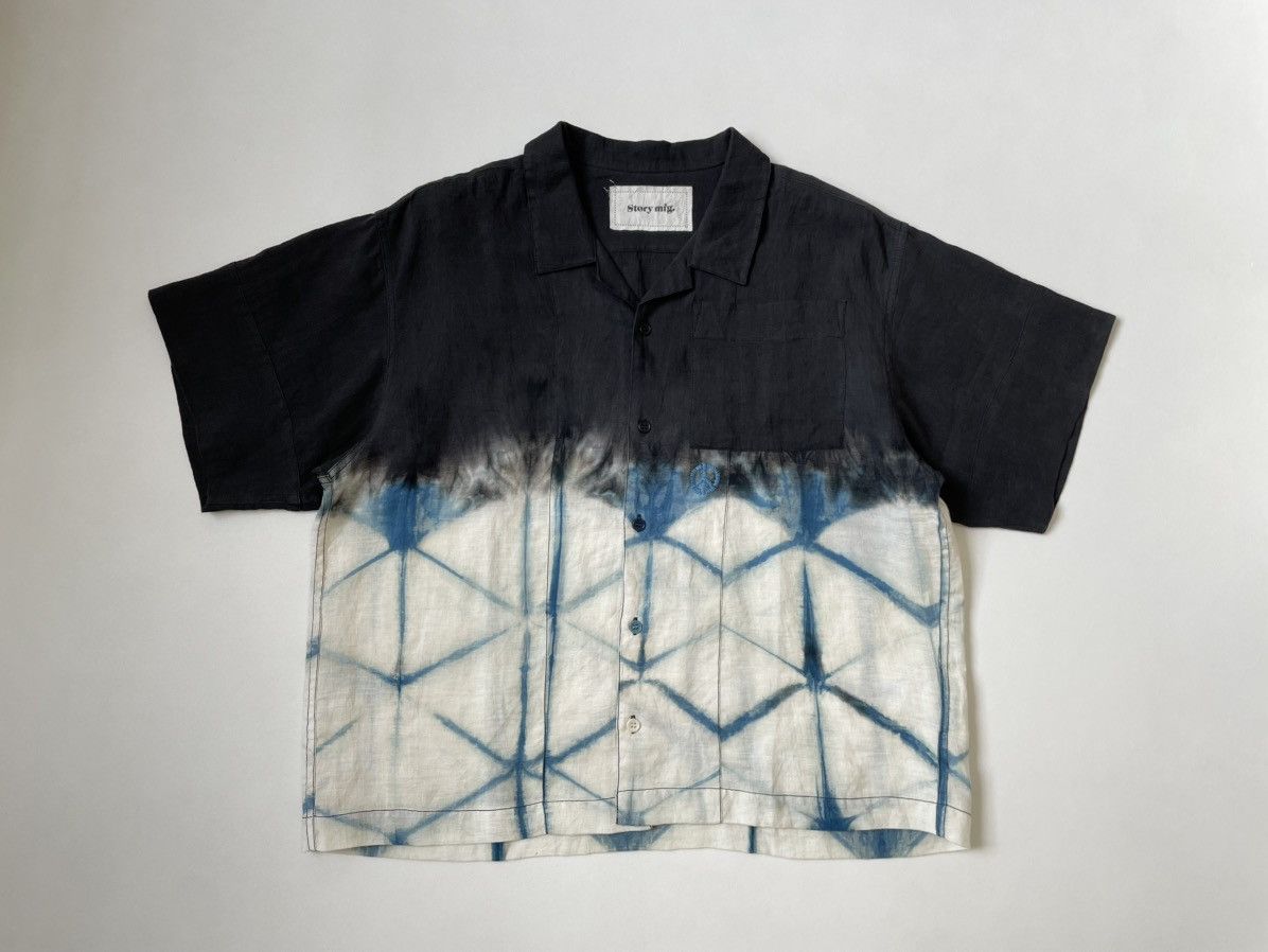 Story Mfg. ‘Peace Tie Dye Print’ Linen Shirt Size US M / EU 48-50 / 2 - 1 Thumbnail