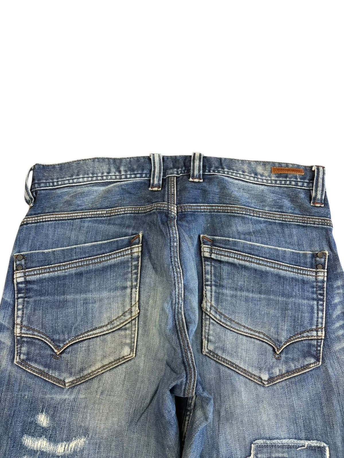 If Six Was Nine Vintage Nicole Club For Men Patch Distressed Flare Jeans Size US 32 / EU 48 - 4 Thumbnail