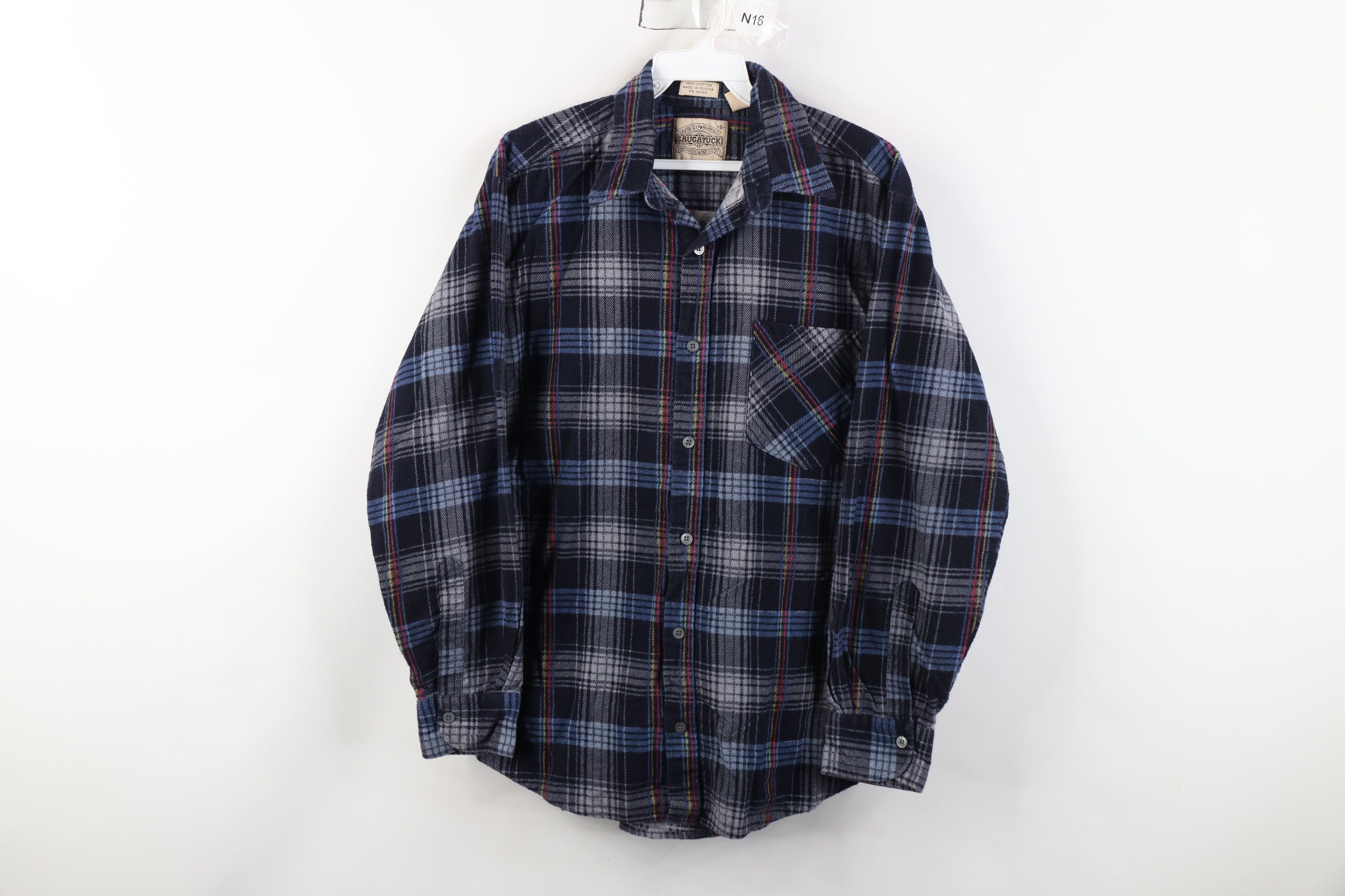 Vintage Vintage 90s Streetwear Collared Button Shirt Rainbow Plaid Size US S / EU 44-46 / 1 - 1 Thumbnail