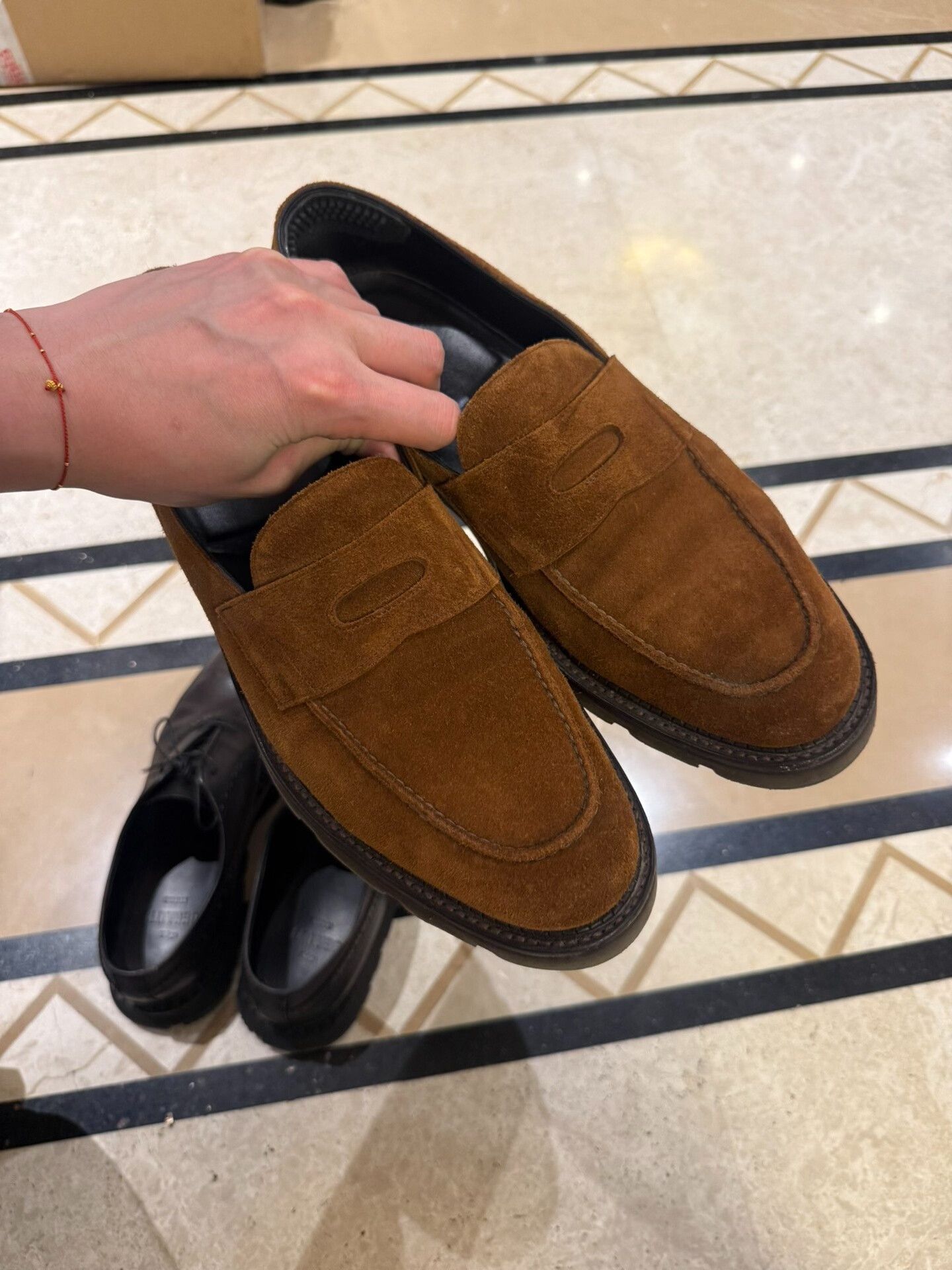 John Lobb John Lobb Brown Suede Loafers Size US 10.5 / EU 43-44 - 1 Thumbnail