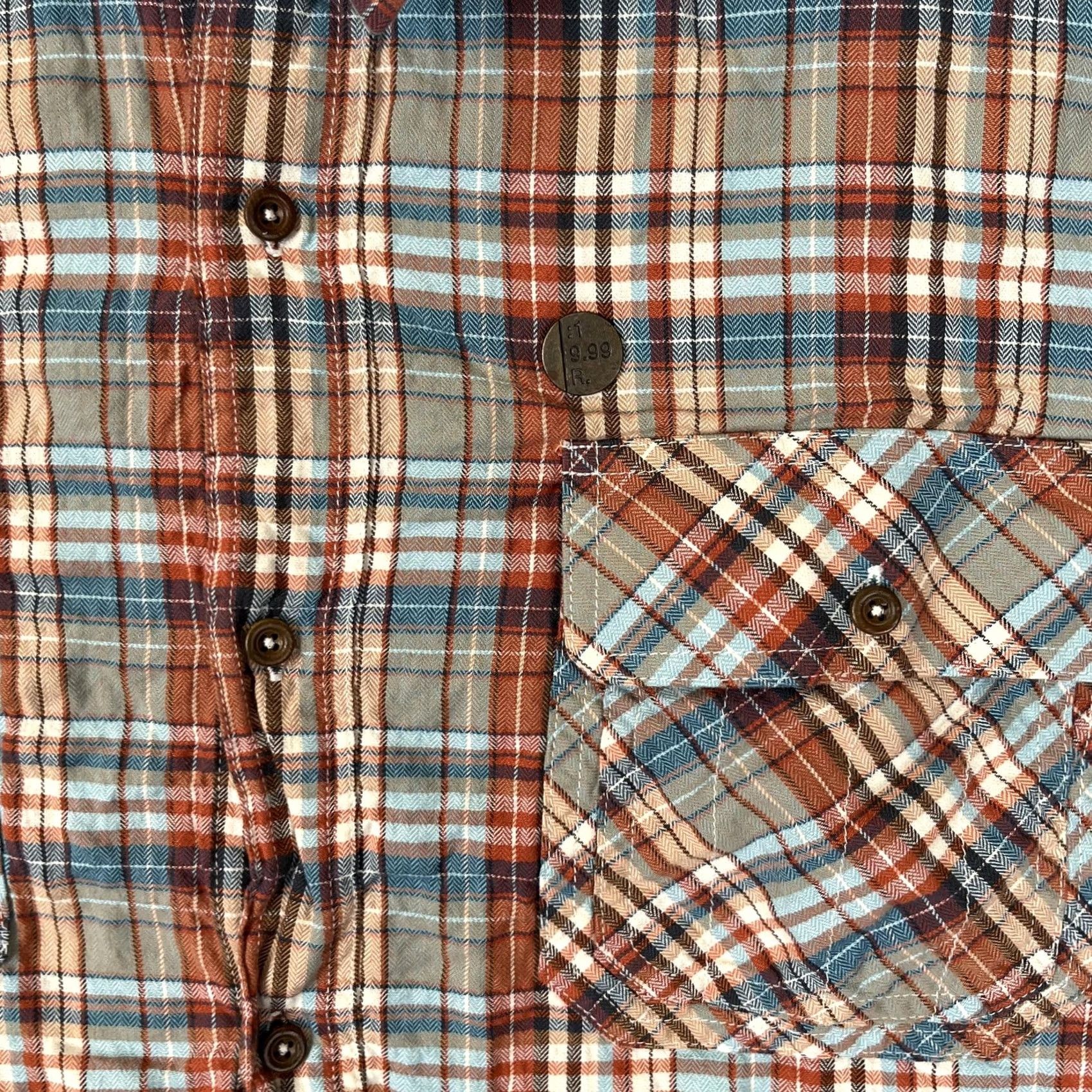Rocawear Rocawear Long Sleeve Button Front Shirt Mens 3XL Plaid Pockets Twill Cotton Spandex Multicolor Casual Shirt Size US XXL / EU 58 / 5 - 2 Thumbnail