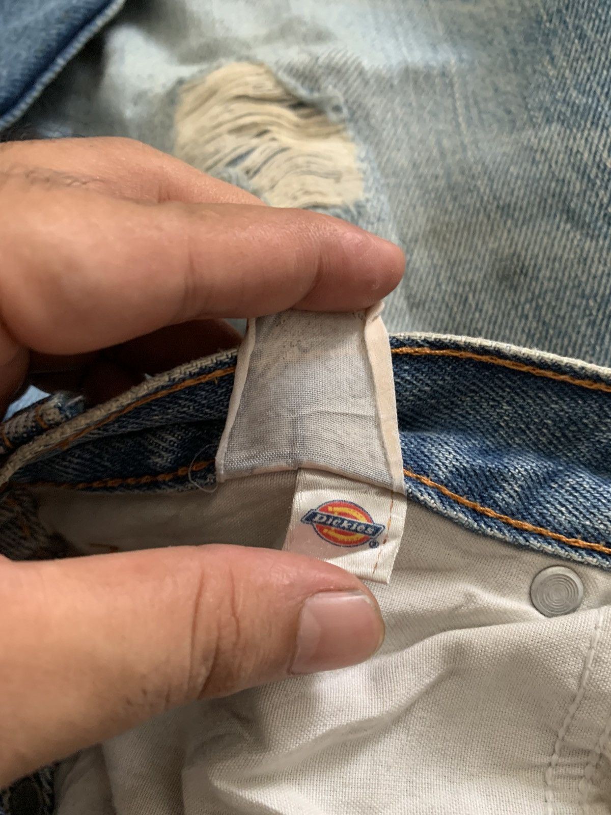 Dickies Vintage Dickies Reguler Distressed Faded Baggy Jeans Size US 34 / EU 50 - 7 Thumbnail