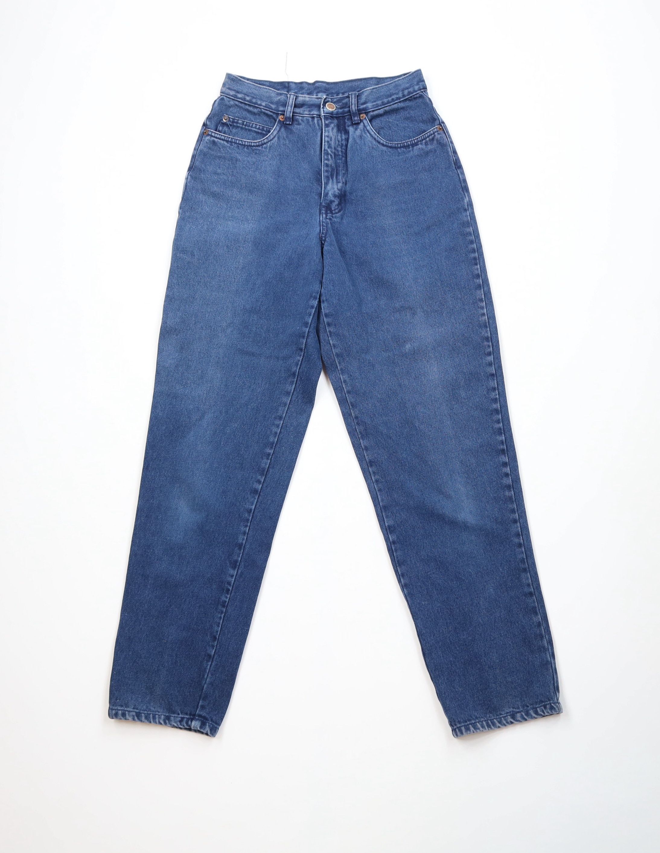 Vintage Vintage 90s Streetwear Hand Painted Cherry Tapered Leg Jeans Size 28" / US 6 / IT 42 - 1 Thumbnail