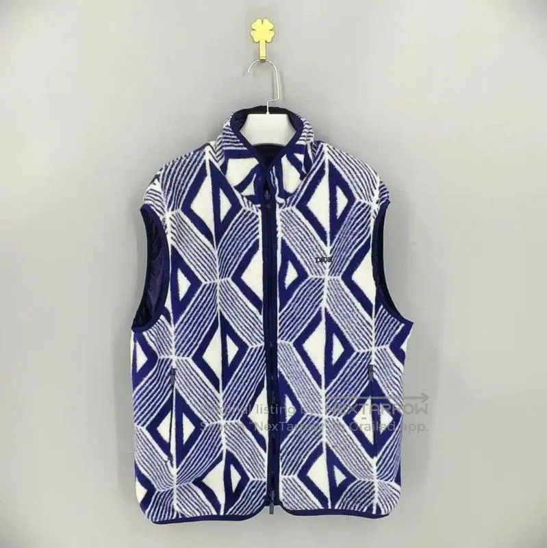 Other Dior Blue Men's Vest with Geometric Print . Size US L / EU 52-54 / 3 - 1 Thumbnail