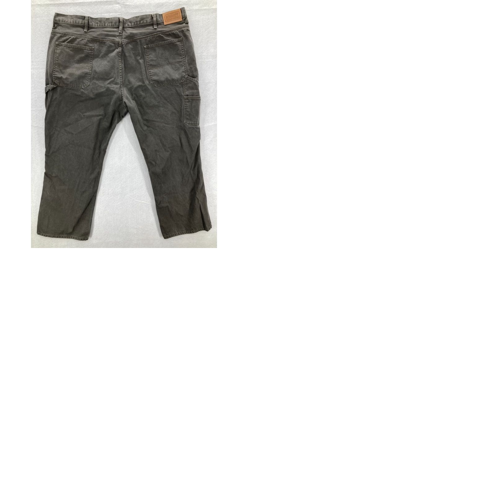 Vintage Schmidt Workwear Mens Size 46x30 Gray Denim Carpenter Jeans High Rise Bootcut Shirt/Jeans (Regular) Mens Size US 30 / EU 46 - 9 Thumbnail