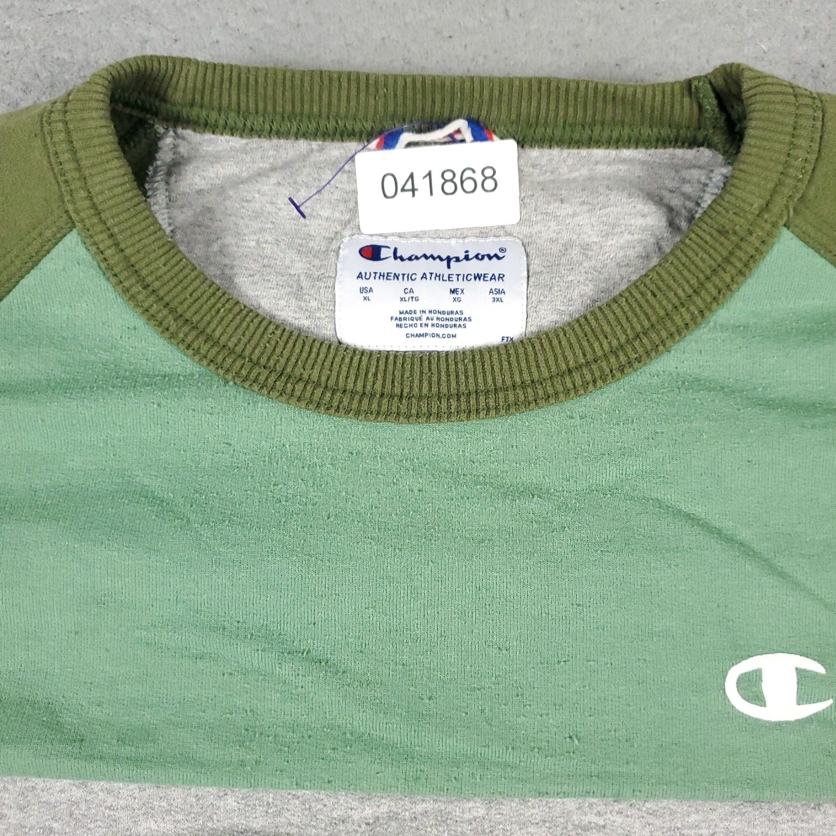 Champion Champion Green Crew Neck Pullover Sweater Mens XL Size US XL / EU 56 / 4 - 2 Thumbnail