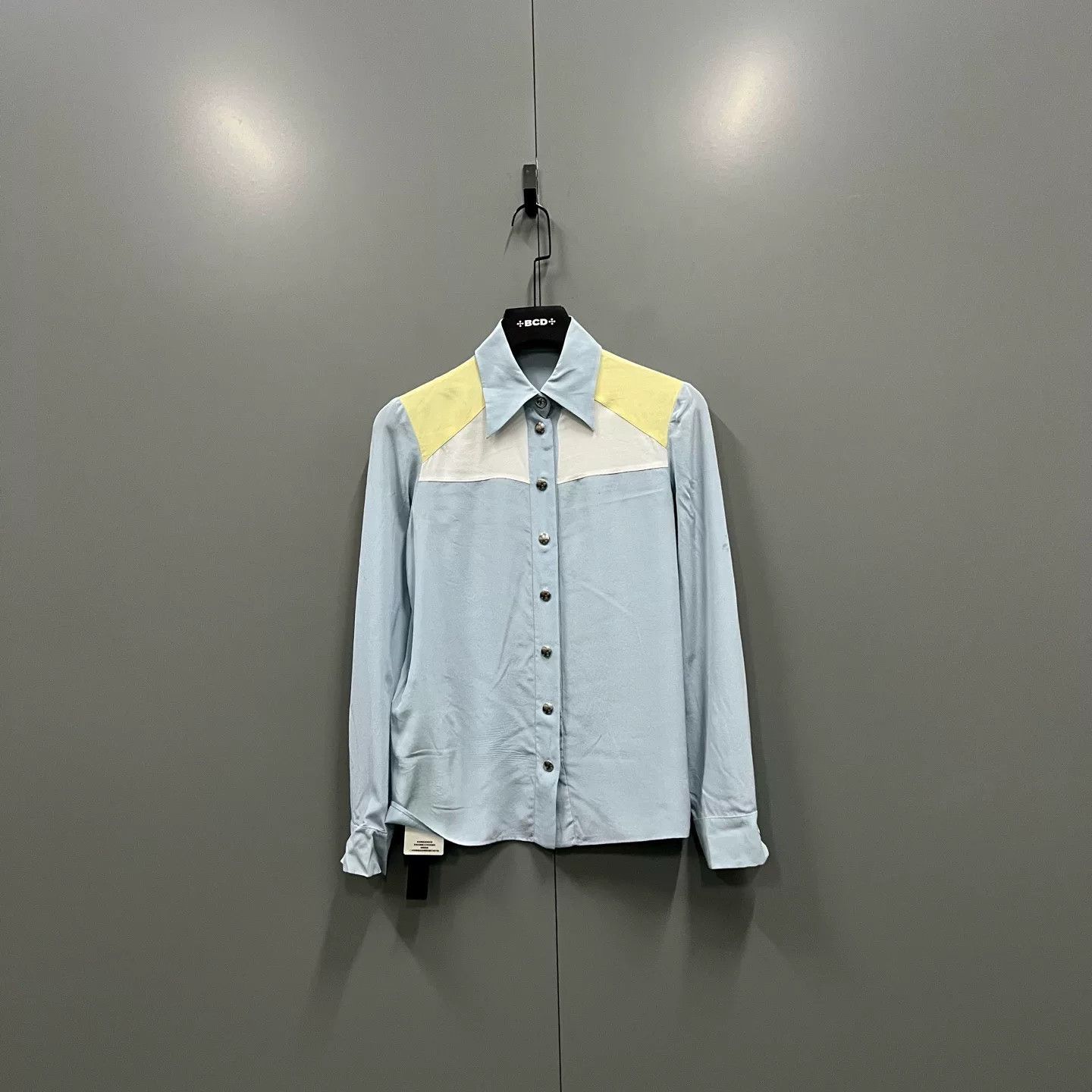 miumiu color-block long sleeve shirt