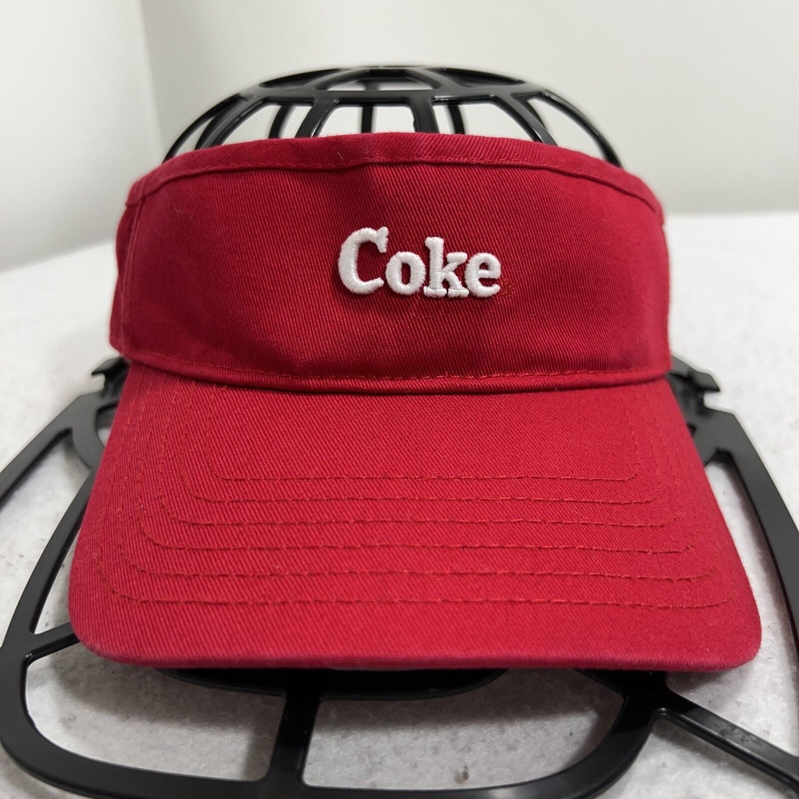 Coca Cola Coca-Cola Coke Visor Strapback Soda Logo Red American Needle Size ONE SIZE - 2 Thumbnail