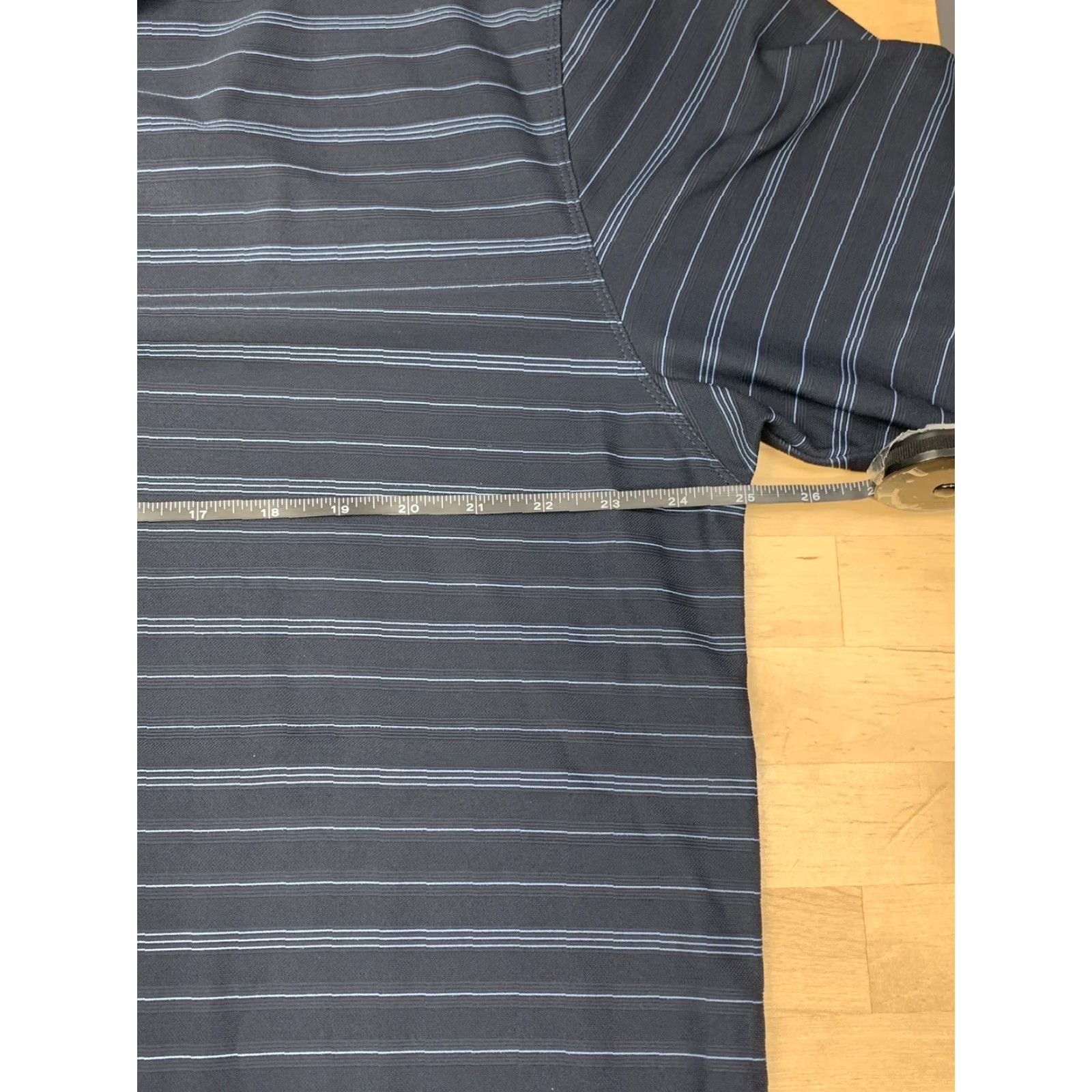 Nike Nike Golf Dri Fit Polo Shirt Mens XL Blue Striped Short Sleeve Casual Polo Mens XL Blue Striped Nike Golf Dri-Fit Size US XL / EU 56 / 4 - 6 Thumbnail