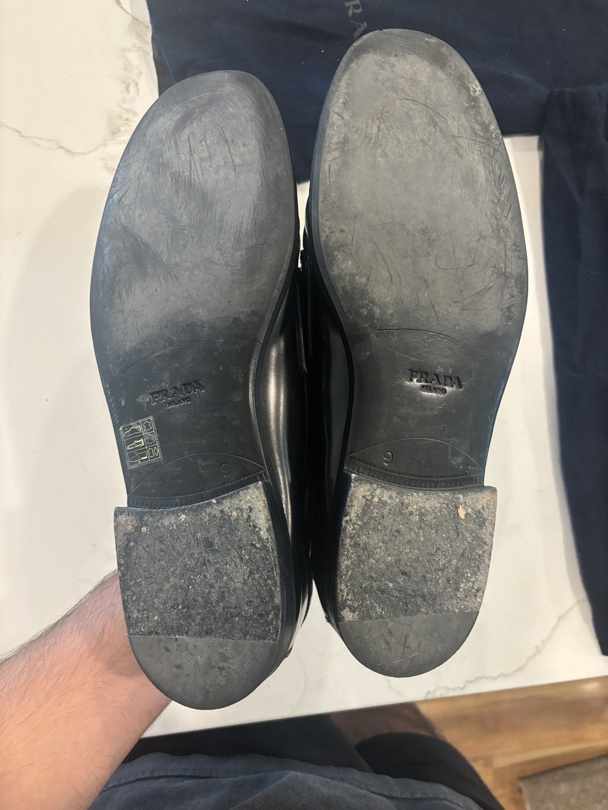 Prada Prada brushed penny loafers Size US 9 / EU 42 - 4 Thumbnail
