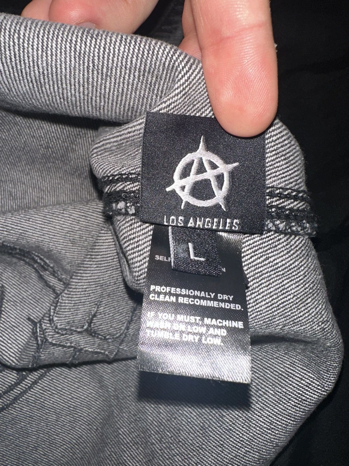 Revenge Revenge “Revival Denim Button Up Washed Black” Size US L / EU 52-54 / 3 - 4 Thumbnail