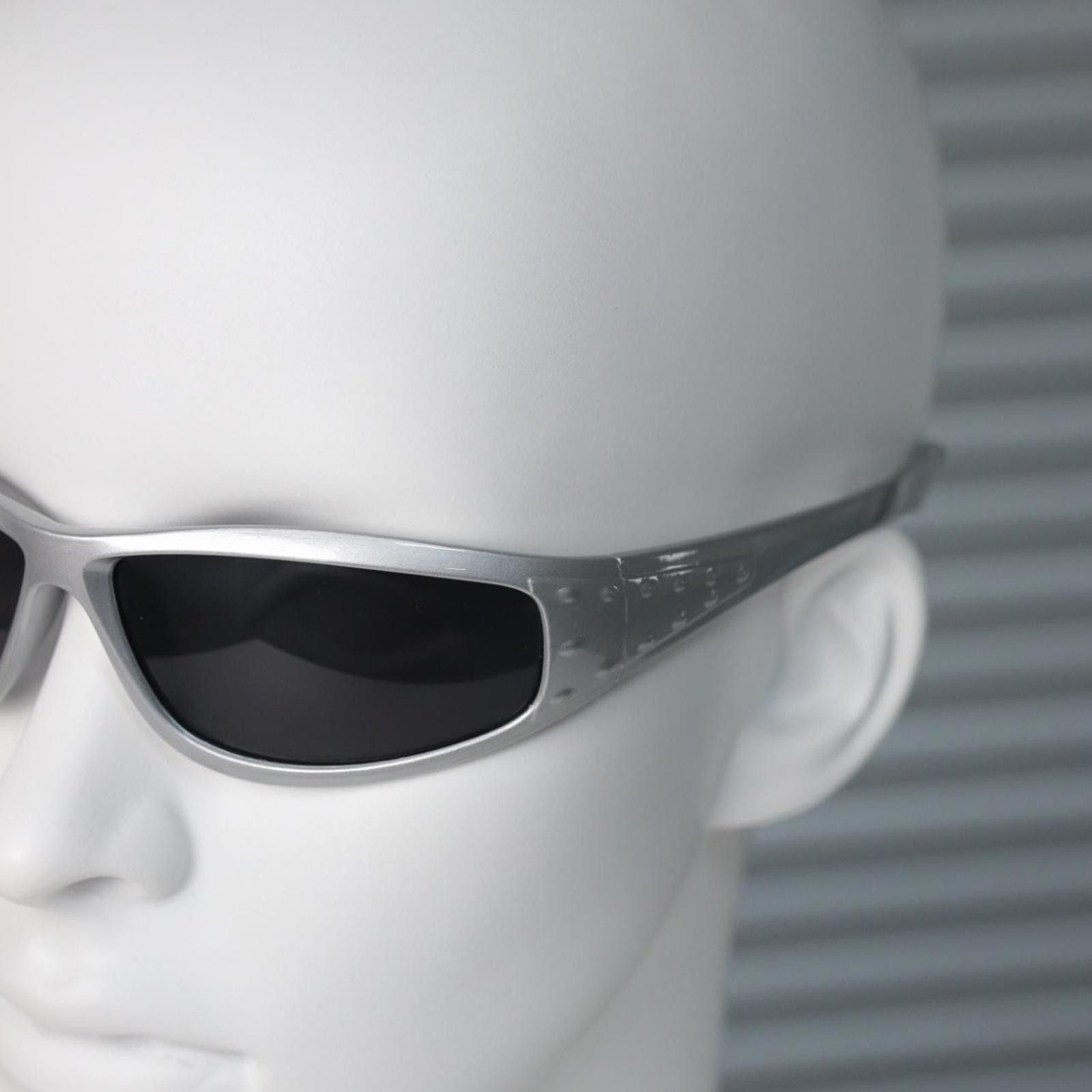Japanese Brand Vtg Y2k Avant Garde Futuristic Sunglasses Silver Unisex OS Size ONE SIZE - 6 Thumbnail