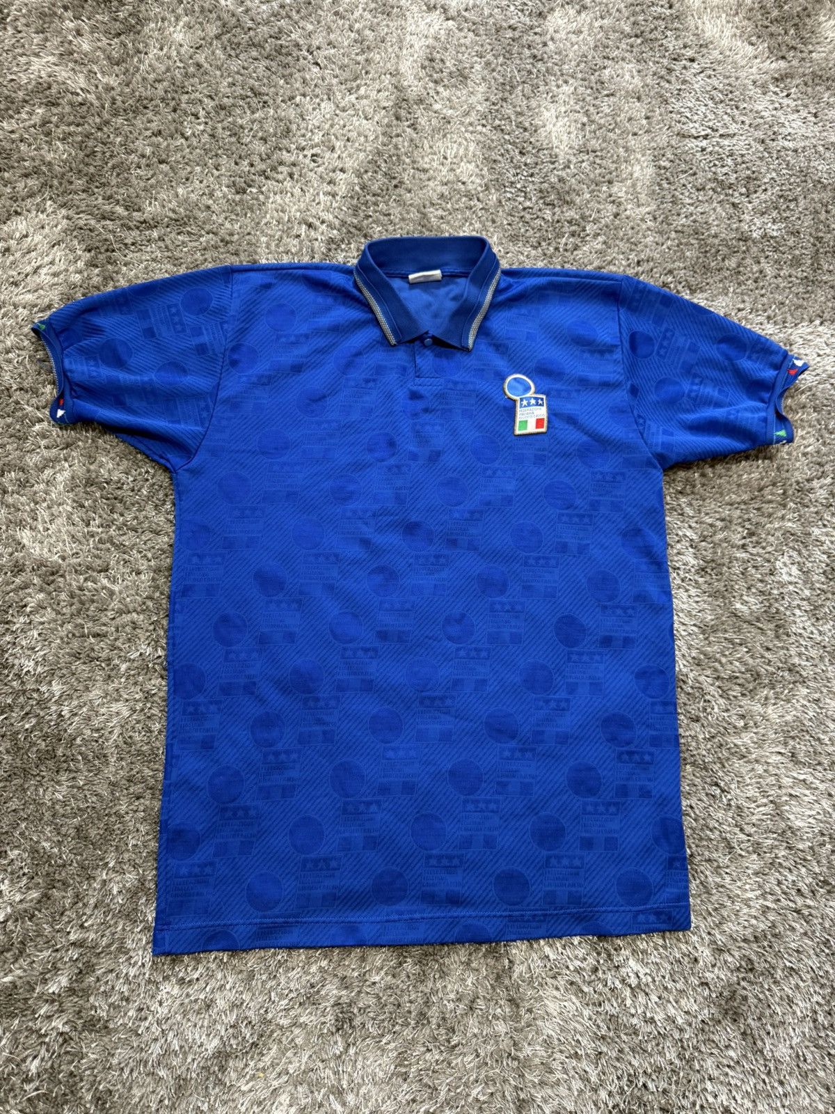 Diadora Vintage Italy 1994 Diadora world cup Azzurri soccer jersey Size US L / EU 52-54 / 3 - 1 Thumbnail