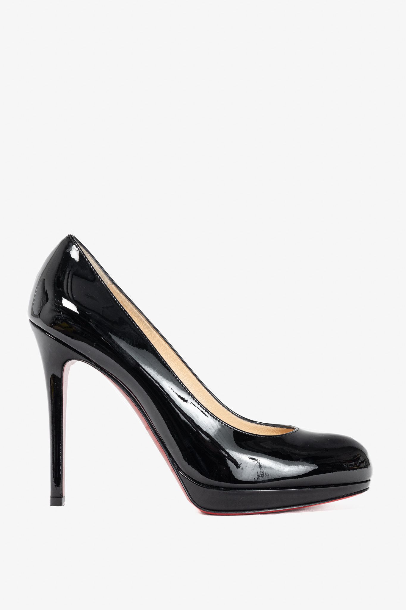 Christian Louboutin Christian Louboutin New Simple 120 Patent Calf Leather Pumps Size US 7 / IT 37 - 1 Thumbnail