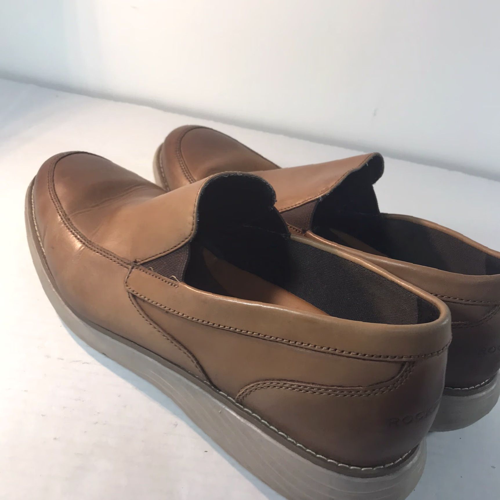 Rockport VINTAGE Rockport Leather Loafers Women's Light Brown Casual Flats Size 10 Size US 10 / IT 40 - 4 Thumbnail
