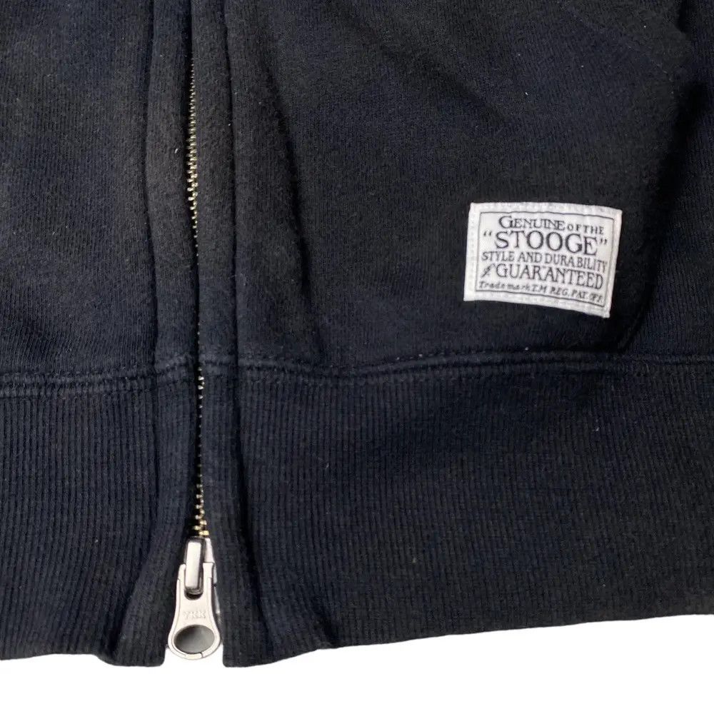 Japanese Brand Stooge & Co Skull Linen Zip Hoodie Size US S / EU 44-46 / 1 - 8 Thumbnail