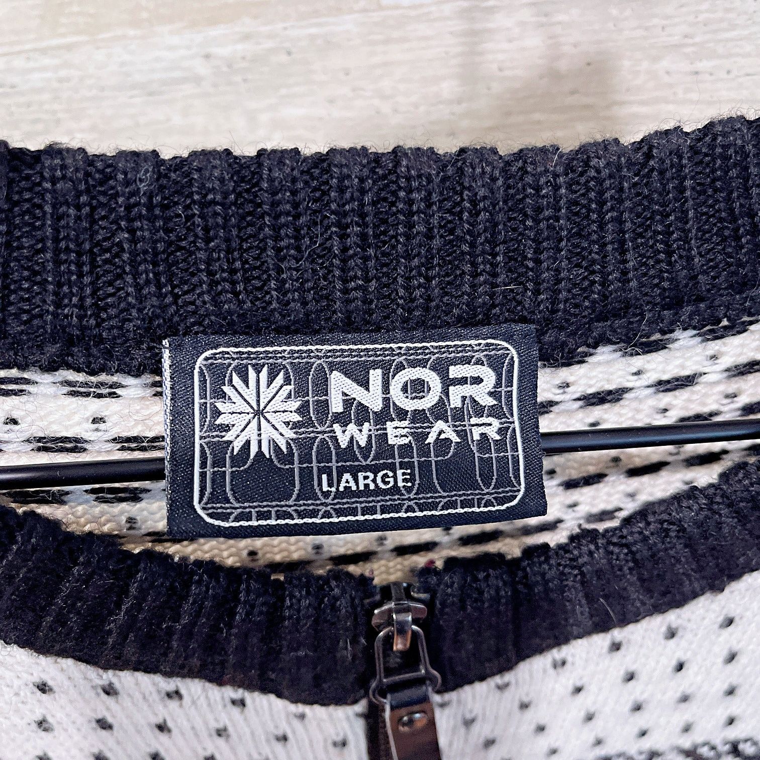 Vintage NORWEAR Vintage Wool Nordic Full Zip Ski Sweater Women Large Size L / US 10 / IT 46 - 6 Thumbnail