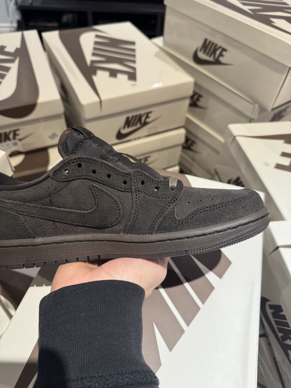 Jordan Brand jordan 1 low travis scott velvet brown Size US 6 / EU 39 - 3 Thumbnail